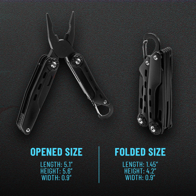Official SUPCASE Limited Edition Pocket Tool - Black | Compact Multi-Tool for Camping, Hiking & Everyday Carry (EDC)