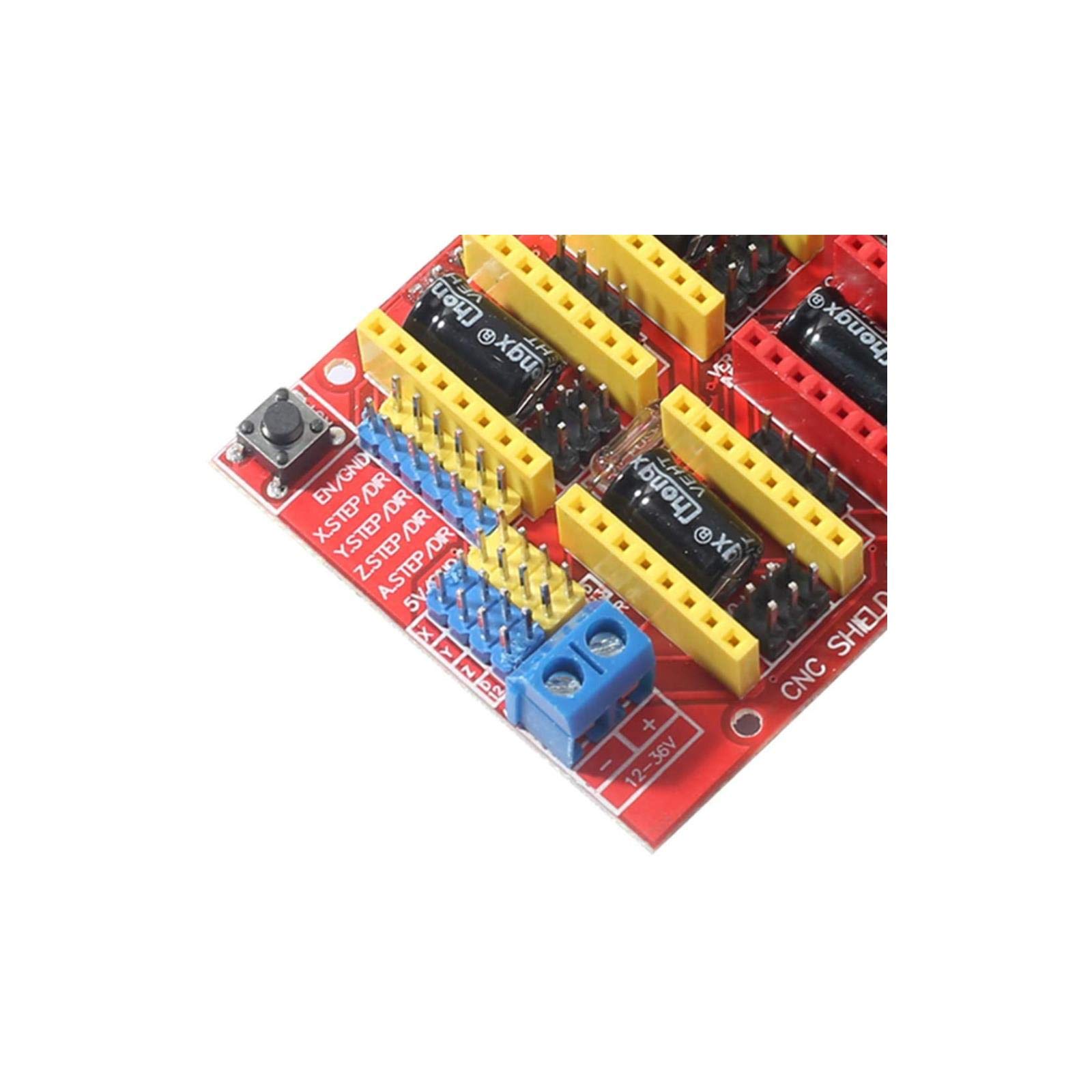 V3 Engraver 3D Printer CNC Shield Expansion Module with A4988 Driver Board - Compatible with Arduino for DIY CNC, Laser Cutting & 3D Printing Projects