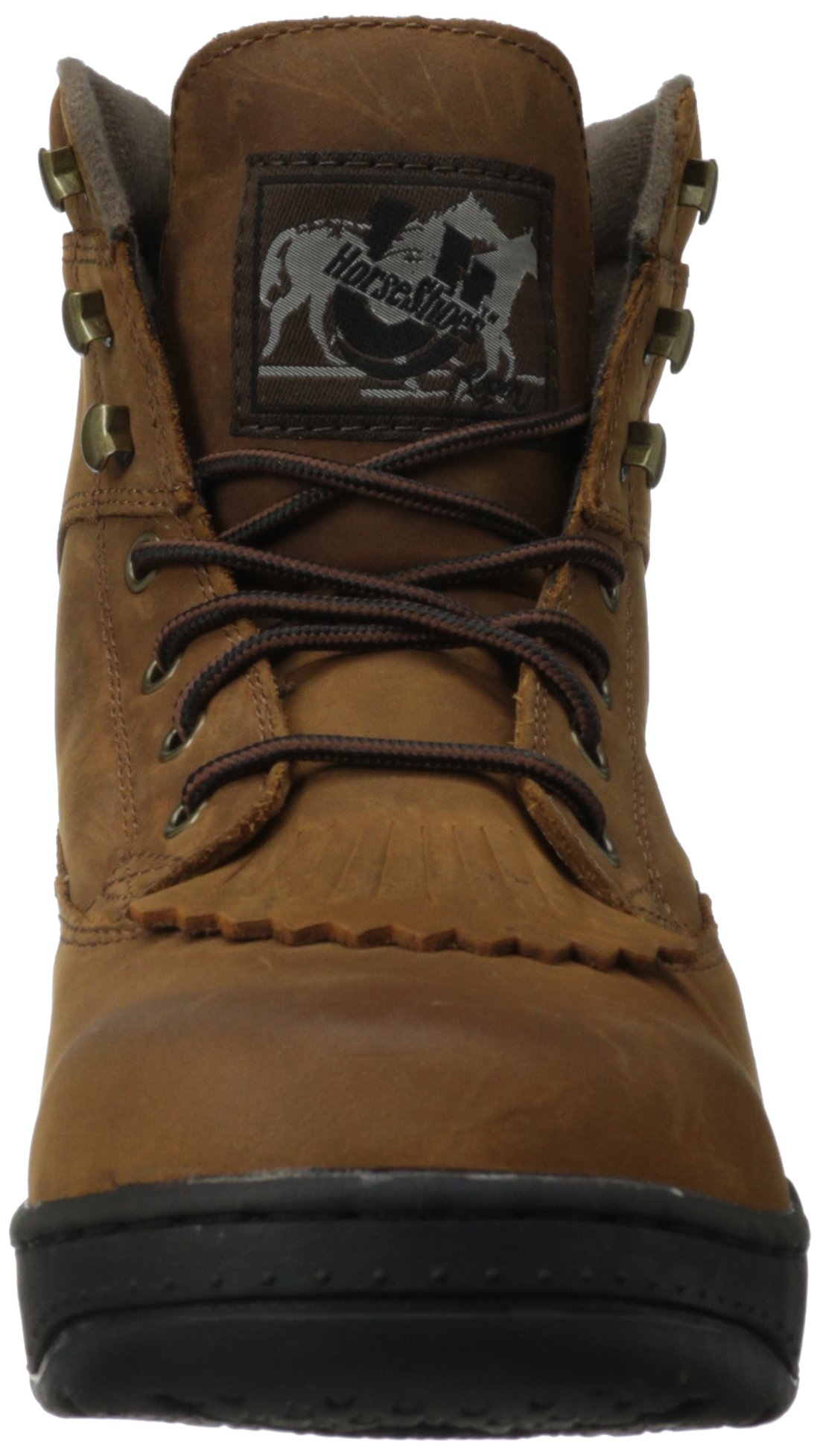 Roper Men's Cross Rider Boots - Durable Leather Work Boots for Men, Comfortable & Slip-Resistant - Perfect for Construction, Farming & Outdoor Work