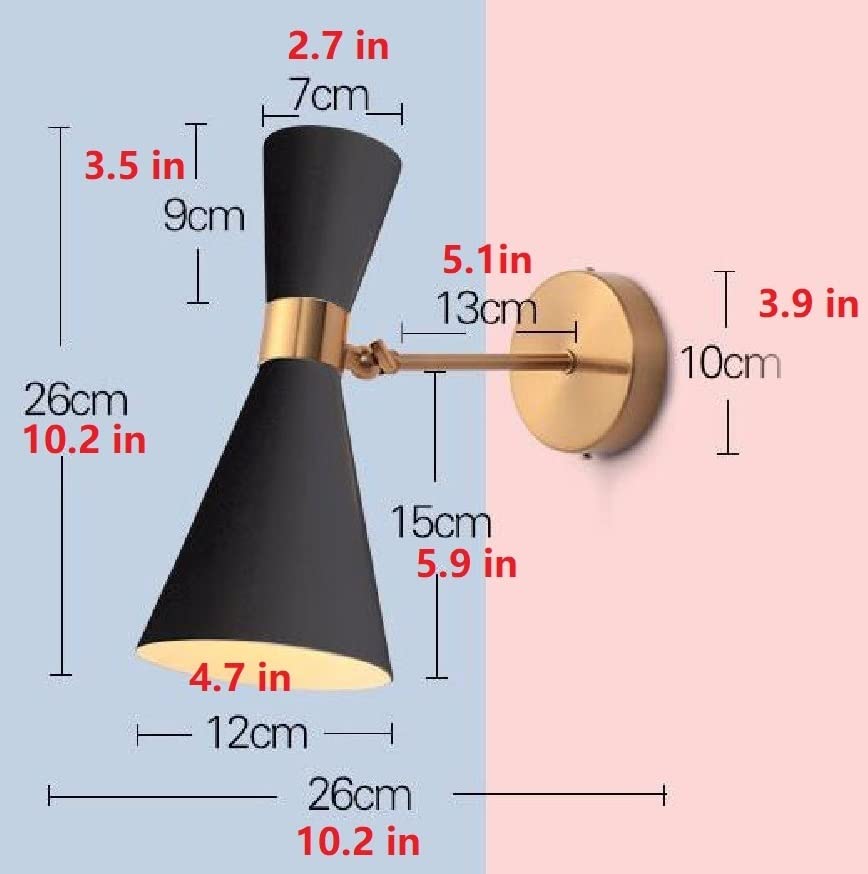 Modern Black Wall Sconce Set of 2 - Battery Operated LED Wall Lights with Remote Control, No Wiring Needed - Perfect for Bedroom, Hallway, or Staircase Lighting