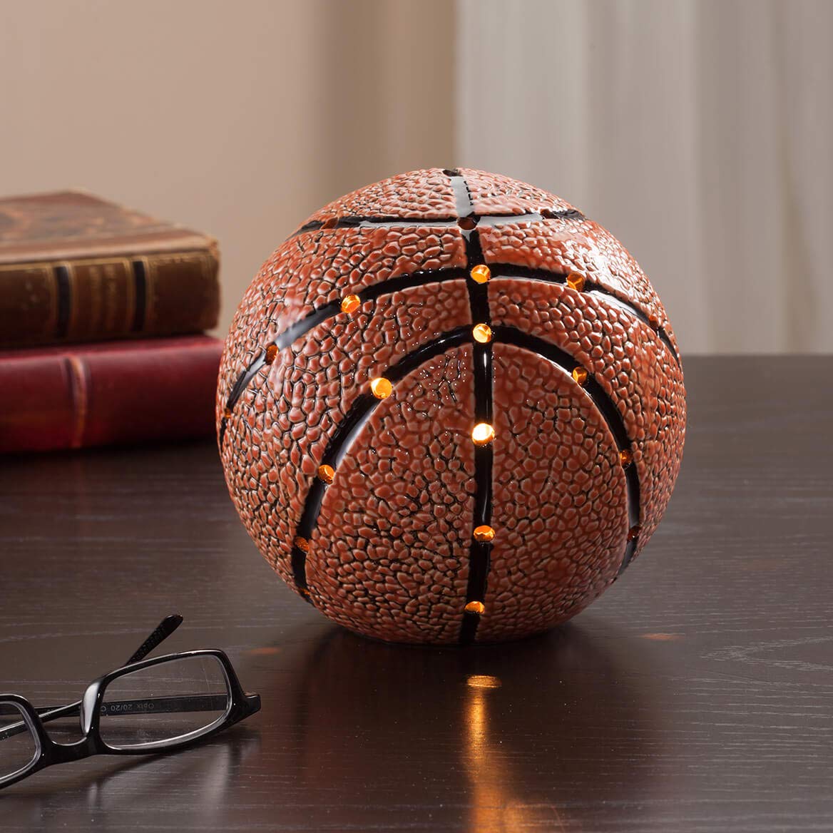 DEI Plug-In Basketball Night Light - LED Sports Room Decor for Kids, Teens & Adults - Perfect for Bedrooms, Game Rooms & Dorm Decorations
