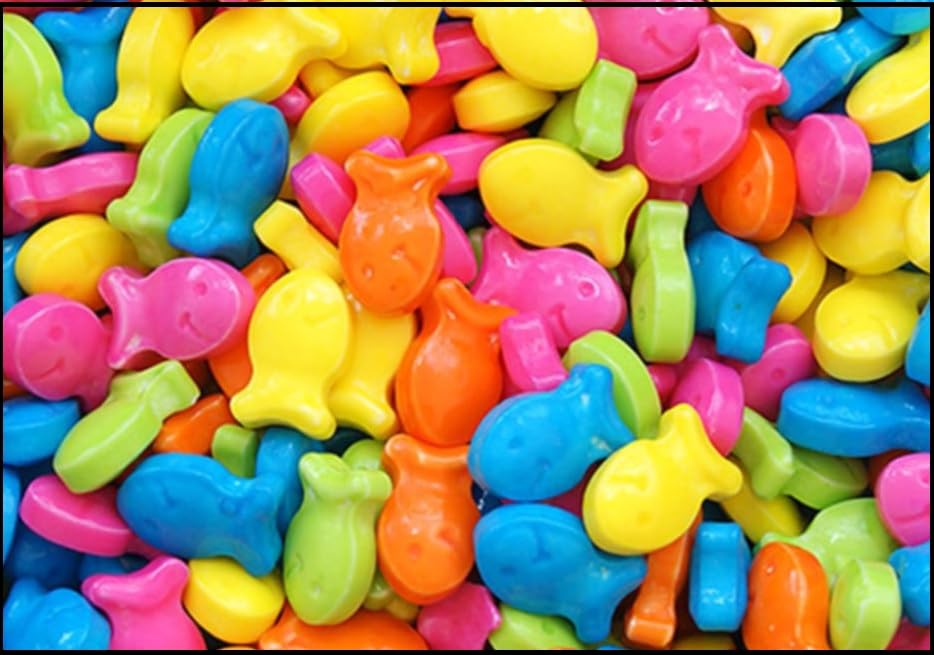 Bayside Fishing Hard Candy - Fish Shaped Rainbow Treats for Parties & Gifts