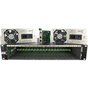 19-Slot AC Ion Chassis with Redundant Power Supply & Management Module Bundle - Ideal for Data Centers & Network Racks