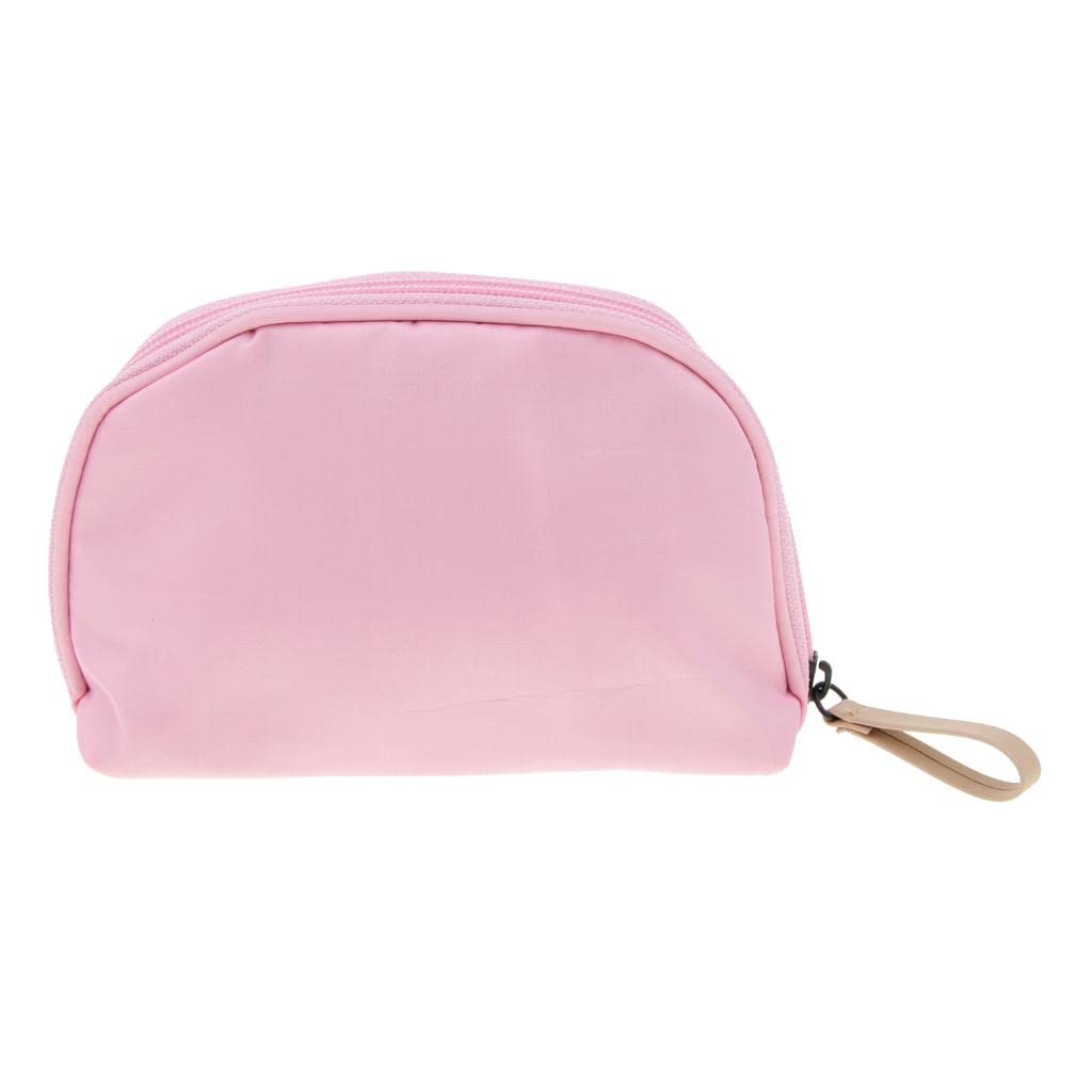 LOSA Women's Travel Makeup Bag Organizer - Waterproof Cosmetic & Toiletry Storage Pouch with Multiple Compartments (Pink-Gray) - Perfect for Airplane Carry-on, Gym, Vacation & Daily Use