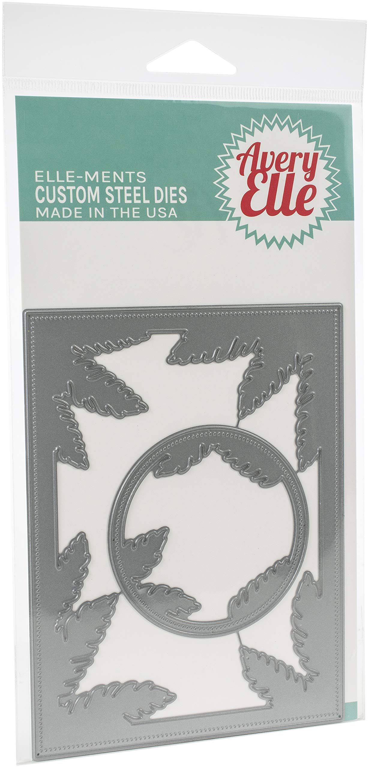 AVERY ELLE INC. D-09-01 ELLEMENTS Die Frame - One Size Leafy Frames for Scrapbooking, Card Making & DIY Crafts - Perfect for Wedding Invitations, Photo Albums & Home Decor