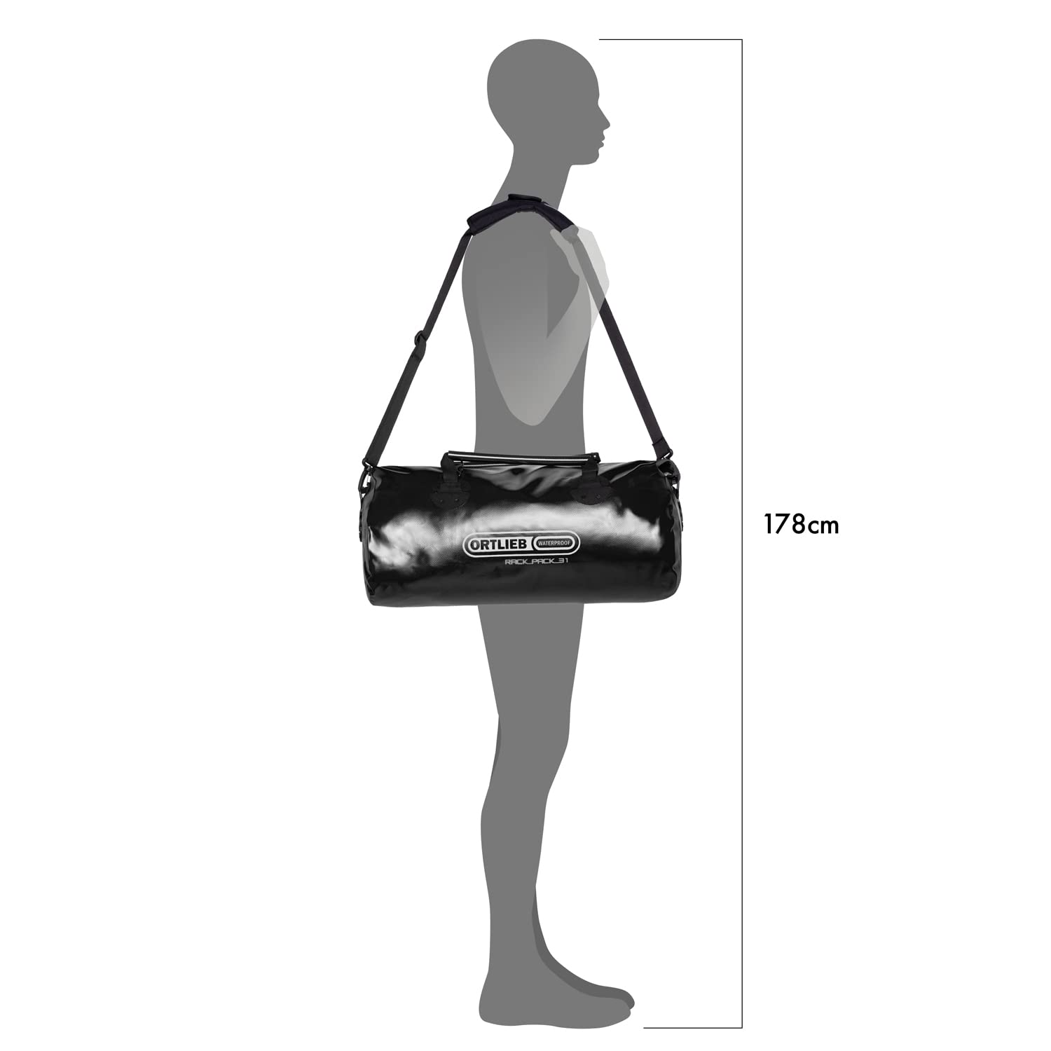 Ortlieb Rack Pack Waterproof Bike Pannier Bag - Durable Cycling Backpack for Commuting & Travel - Perfect for Bicycle Touring, Grocery Shopping & Outdoor Adventures
