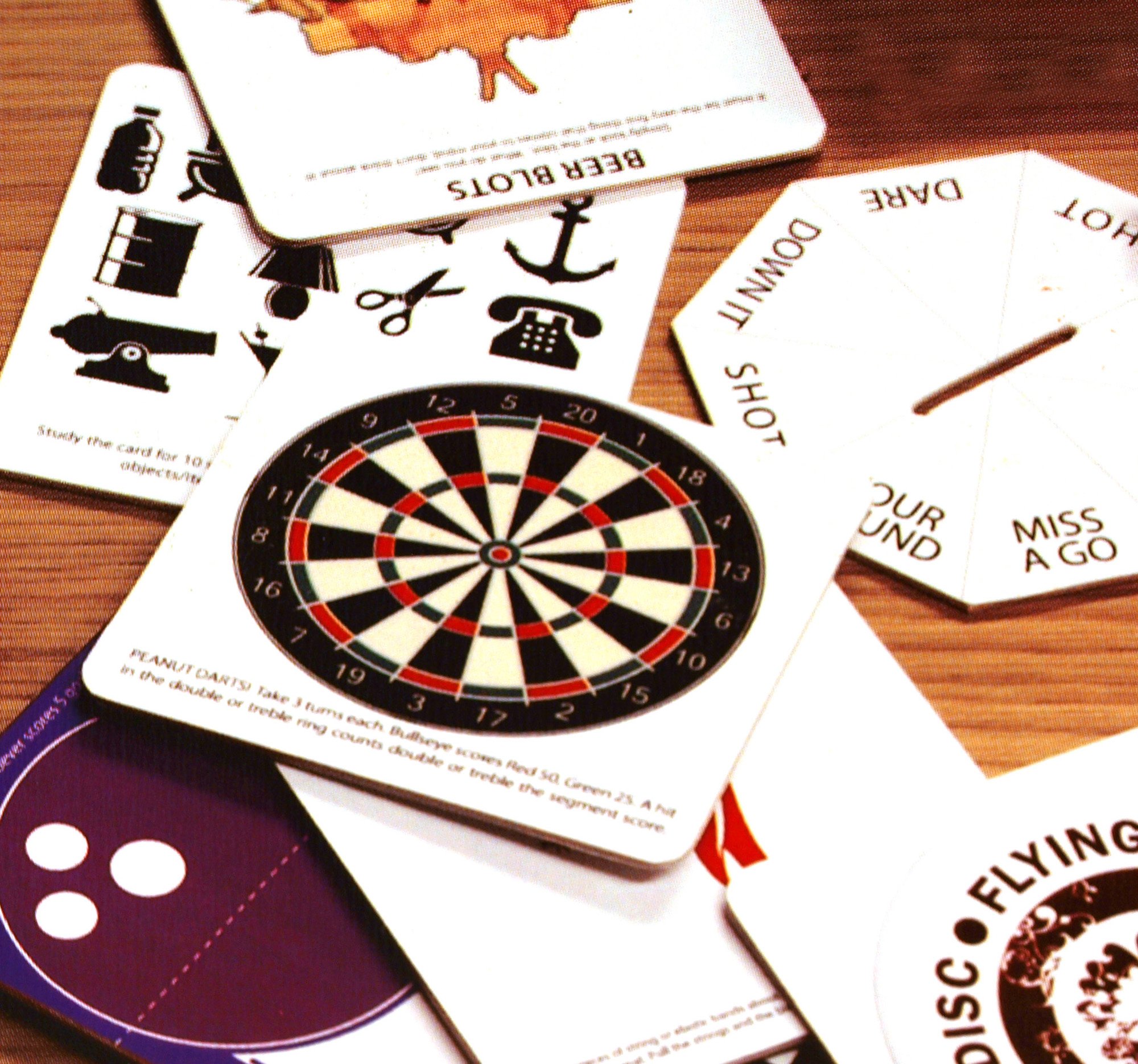 SUCK UK Bar Games Drink Mats - Waterproof Coasters for Beer, Wine & Cocktails - Perfect for Pubs, Parties & Home Bars