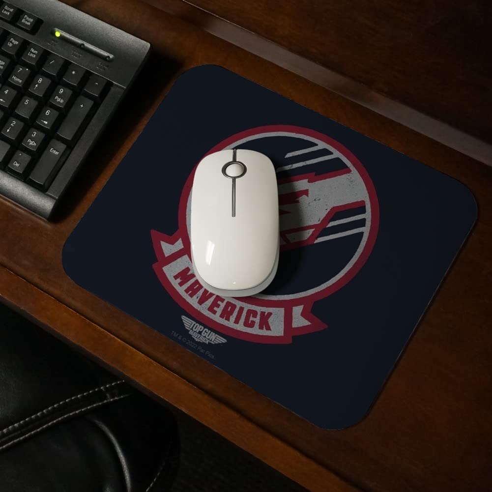 Top Gun: Maverick Low Profile Thin Mouse Pad - Non-Slip Gaming & Office Desk Mat for PC, Laptop, Workstation - Perfect for Gamers, Professionals & Movie Fans