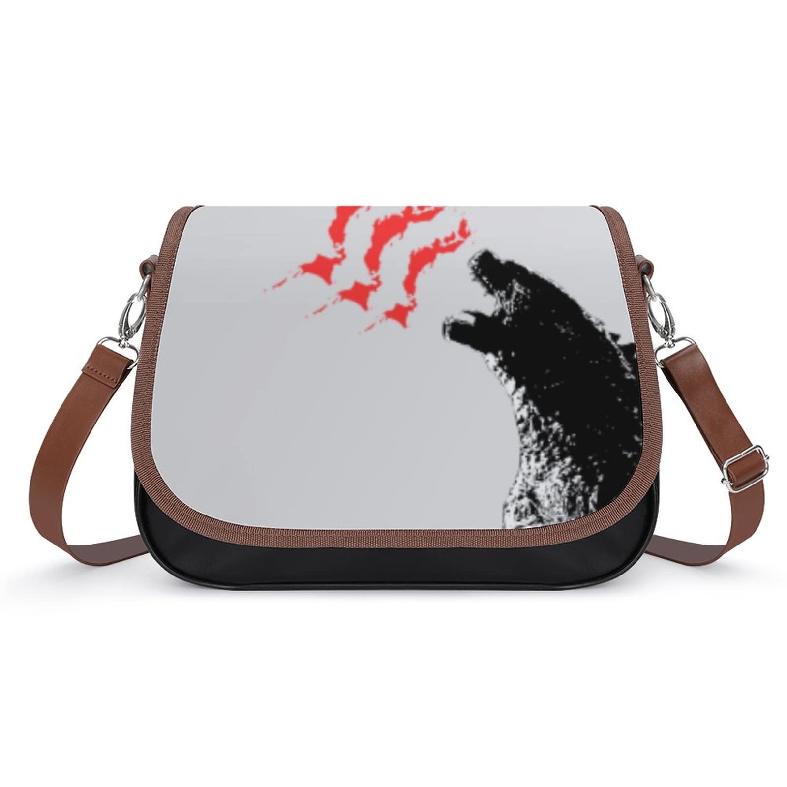 Stylish Medium Crossbody Bags for Women - Printed Shoulder Messenger Purse & Designer Satchel Handbag by Monsterhowling | Perfect for Work, Travel & Everyday Use