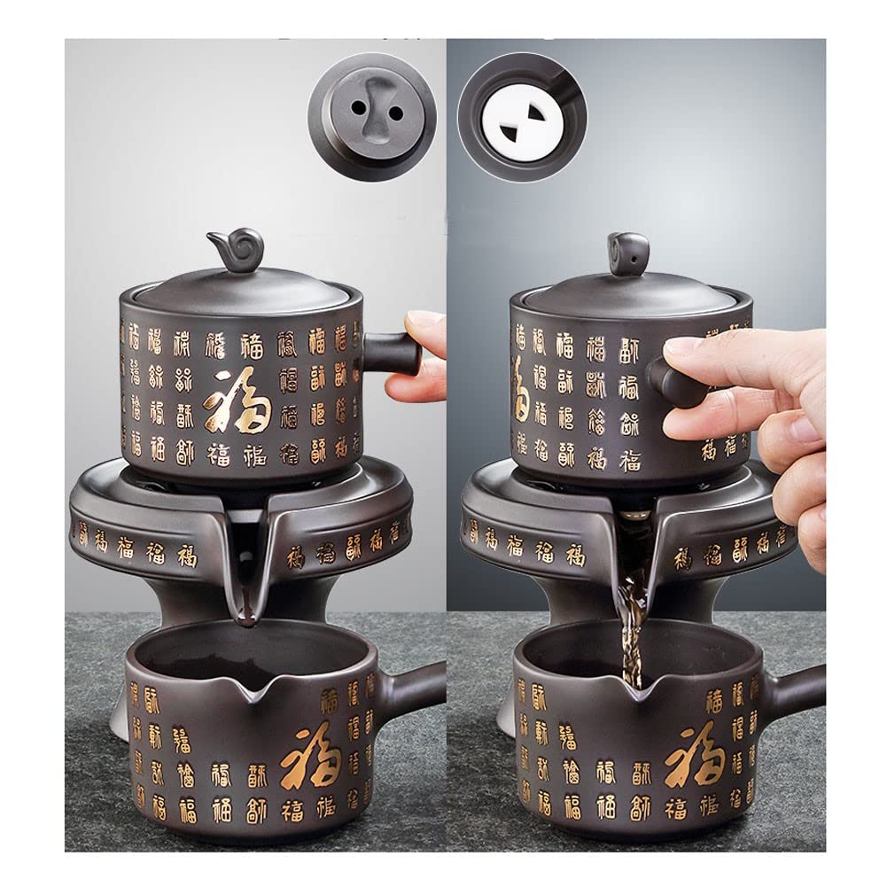 Premium 9-Piece Chinese Gongfu Tea Set - Porcelain Ceramic Teapot, Cups & Saucers for 6, Sugar Bowl, Creamer Pitcher & Teaspoon - Elegant Coffee & Tea Gift Set for Home, Office & Traditional Tea Ceremonies