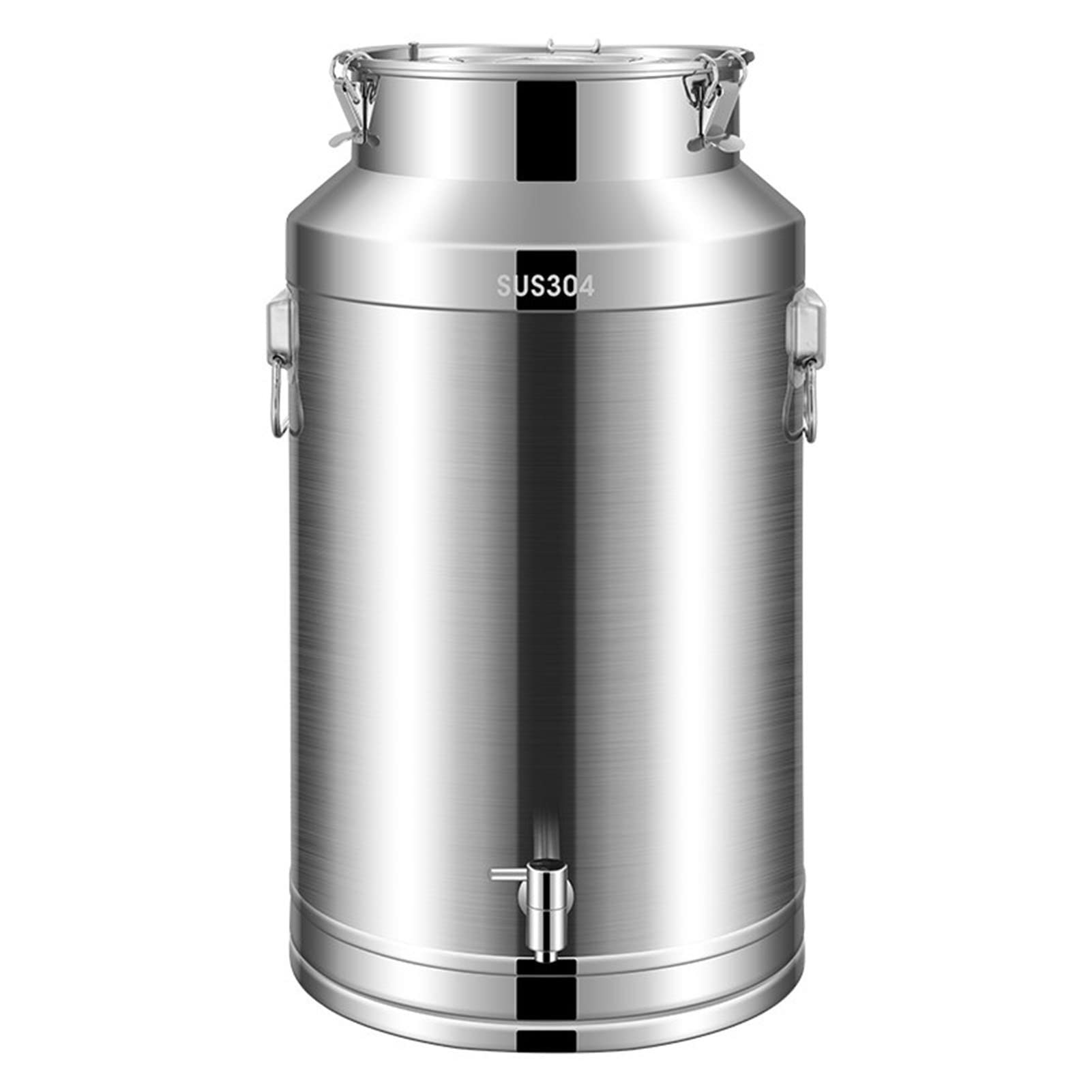 Premium 304 Stainless Steel Soup Barrel with Airtight Lid & Spigot - 35L Food-Grade Container for Milk, Edible Oil, Wine, Ghee - Perfect for Commercial Kitchens, Home Brewing & Bulk Liquid Storage