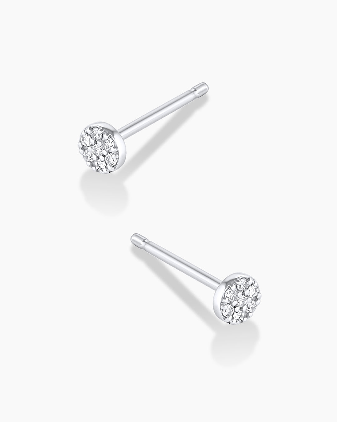 Diamond Pavé Stud Earrings - 14K Gold Plated Cubic Zirconia Studs for Women | Perfect for Everyday Wear, Parties & Special Occasions