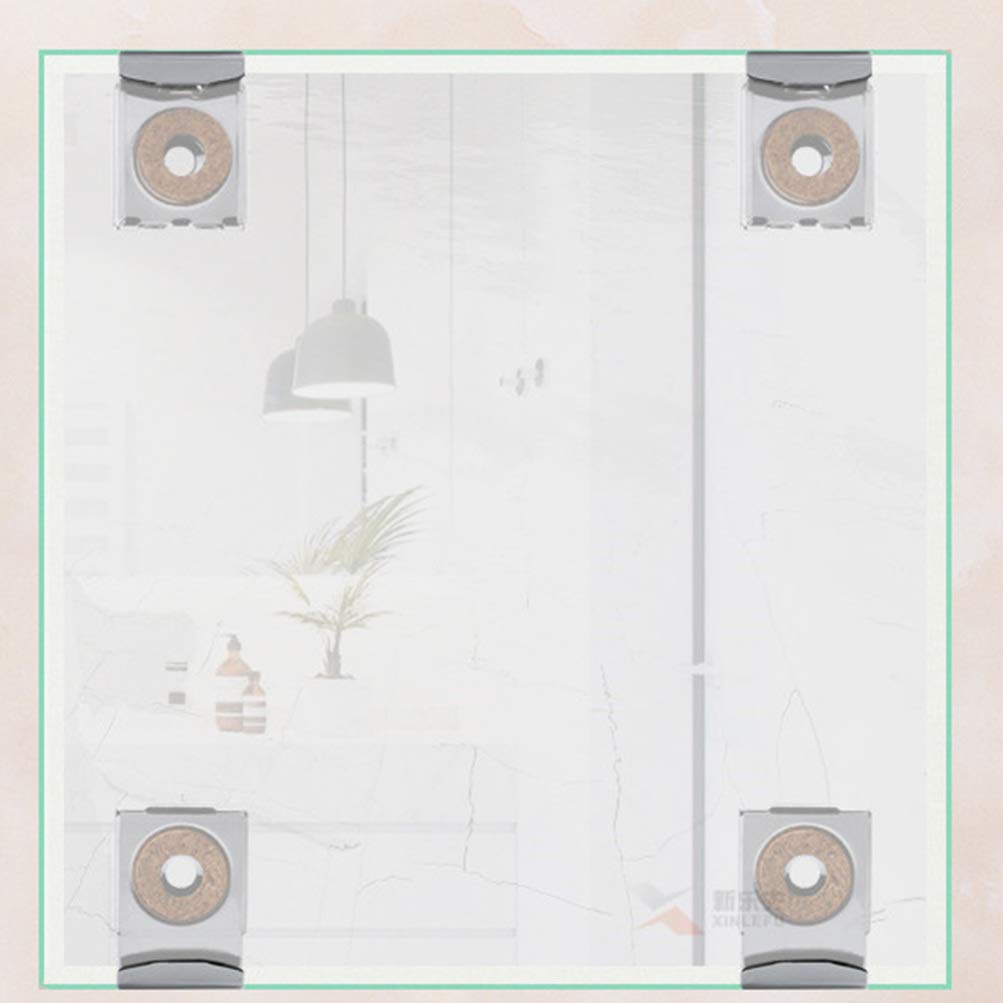 8-Pack Spring Loaded Mirror Mounting Clips - Heavy Duty Glass Fixing Clips for Wall Mirrors, Bathroom Mirrors & Frameless Glass (Perfect for Home, Gym, Salon Installation)
