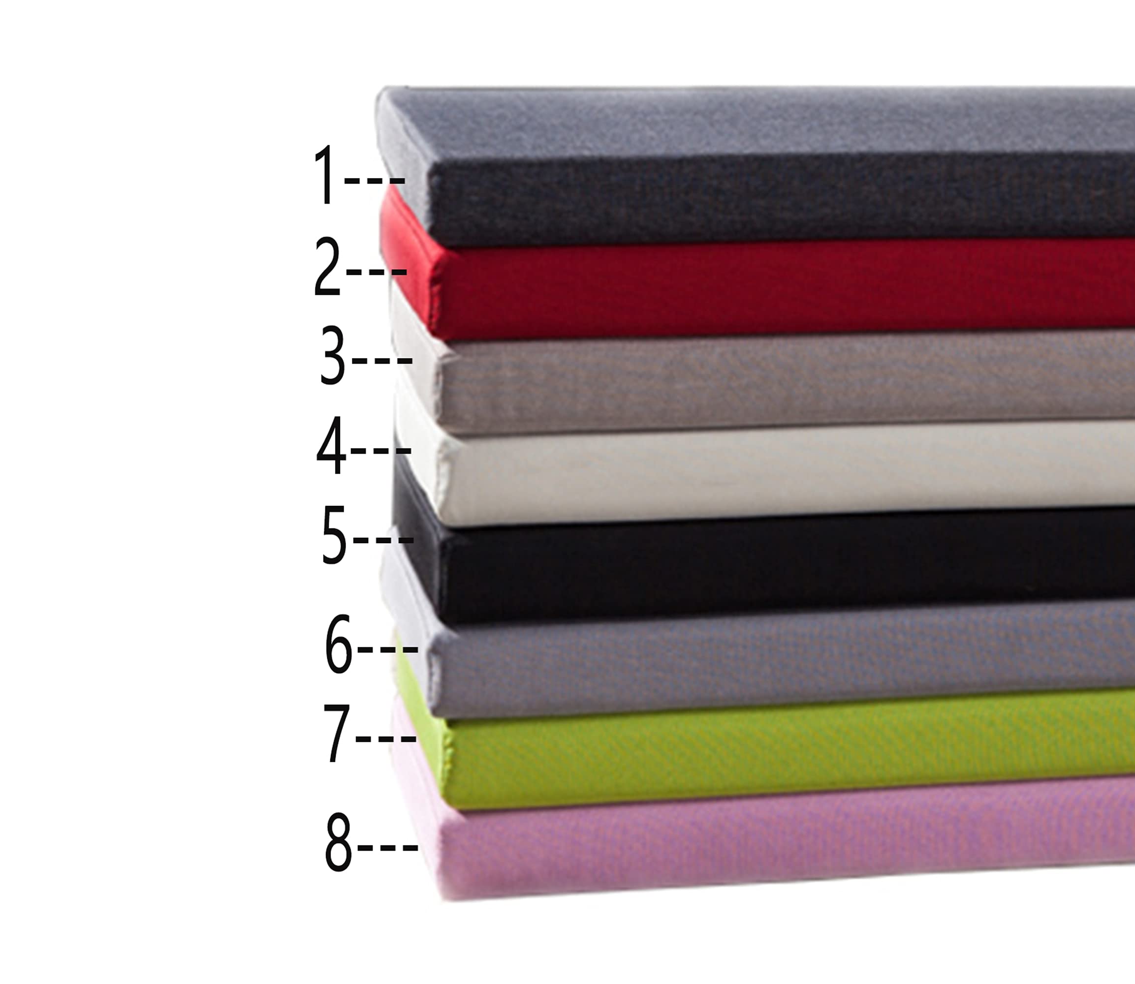 Premium 2-Inch Thick Patio Bench Cushion - Indoor/Outdoor Waterproof Garden Seat Cushion for Dining, Bay Window & Wooden Benches - Non-Slip, Washable (47.5x12 Inches, Black) - Perfect for Outdoor Lounging, Kitchen Nooks & Cozy Window Seats