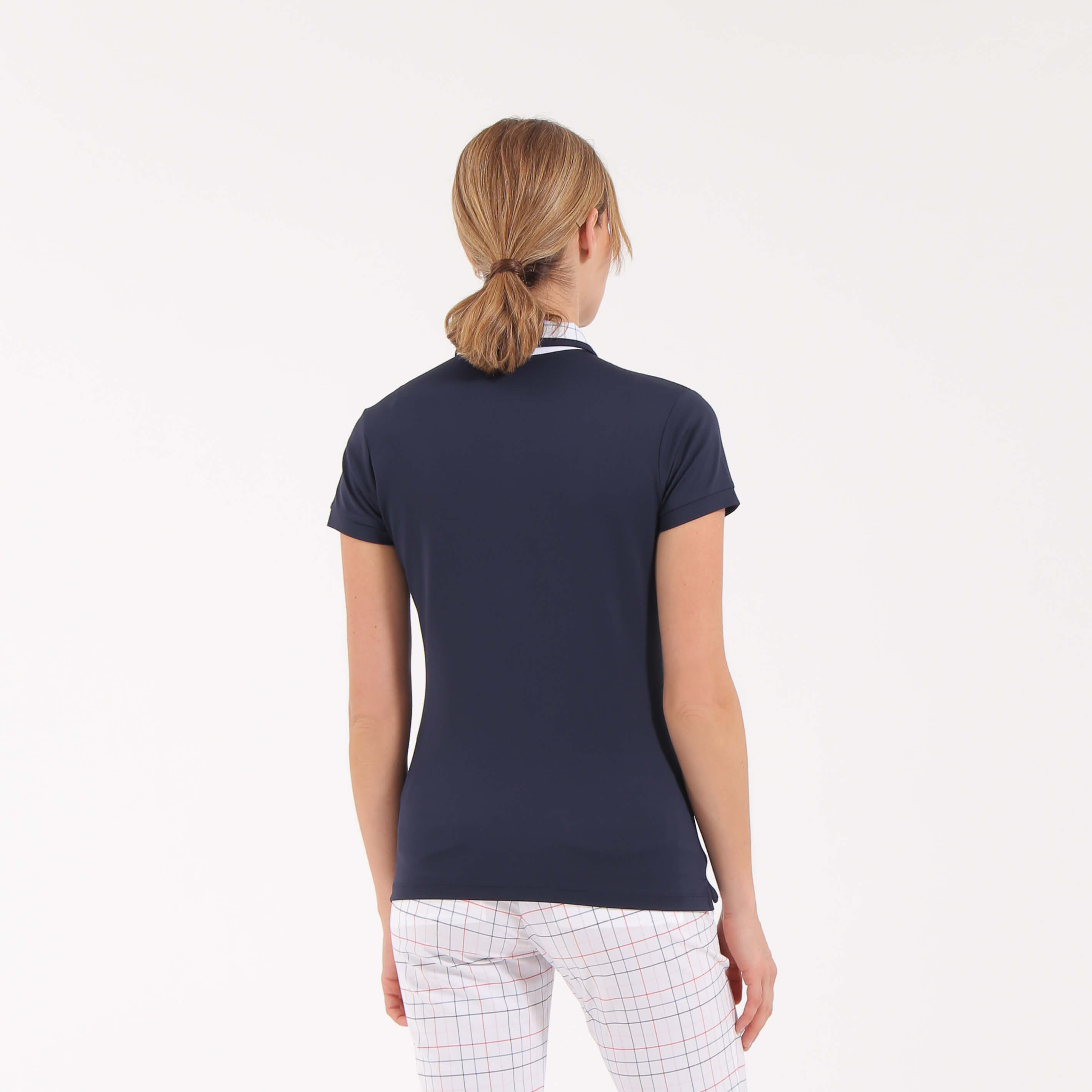 ALLUSIVE Stretch Pique Polo Shirt for Men - Breathable & Comfortable Golf & Casual Wear - Perfect for Work, Travel & Outdoor Activities