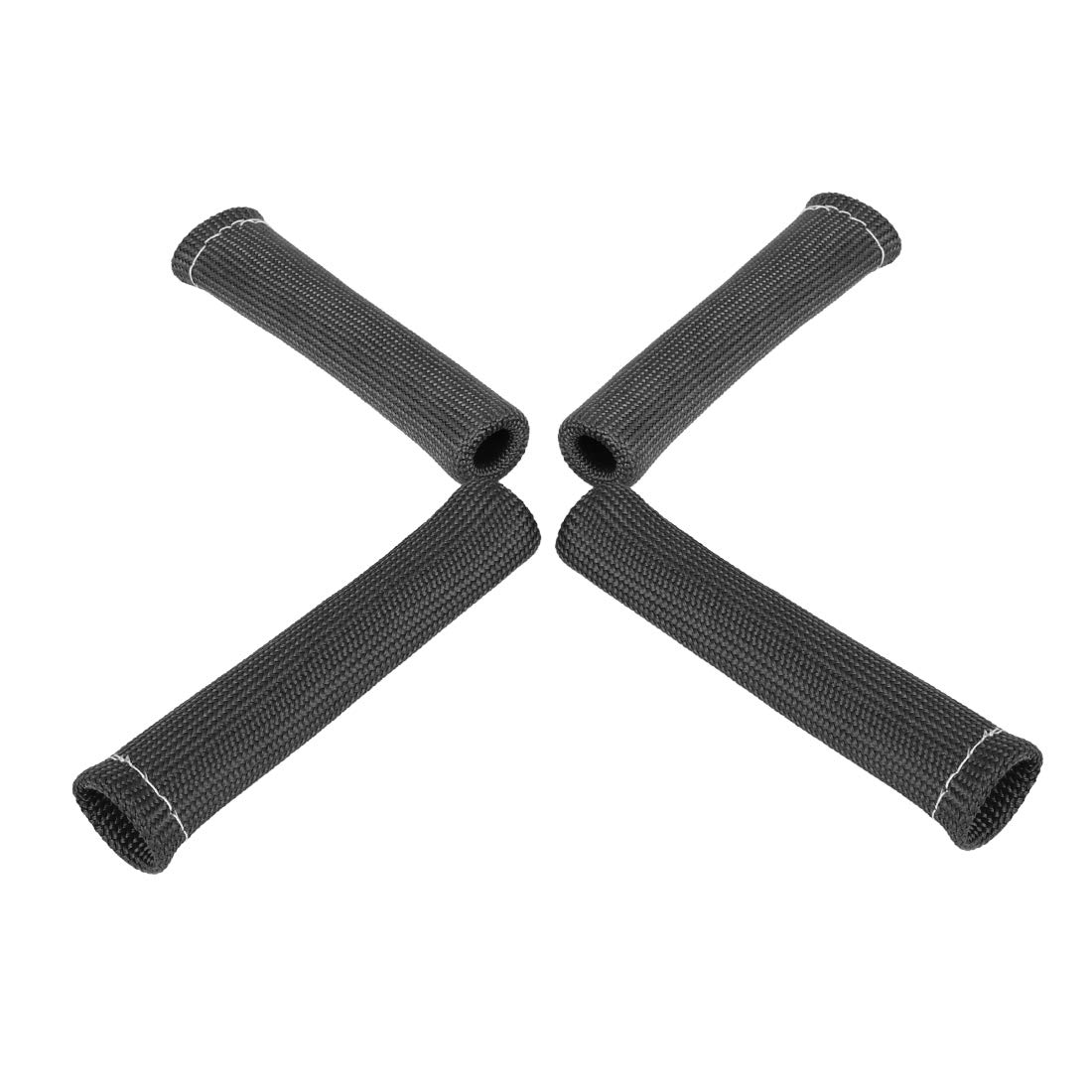 X AUTOHAUX 4 Pcs Black Spark Plug Wire Boots - 1800°F Heat Shield Protector Sleeve for Car, Truck & SUV - High Temperature Resistance for Engine Performance & Maintenance (Ideal for DIY Auto Repair & Tuning)