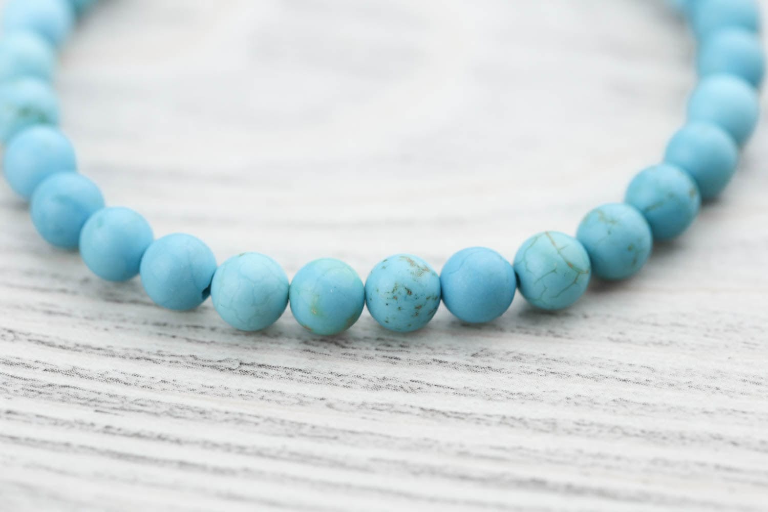 Authentic Healing Turquoise Bracelet for Women & Men | Natural Stone Beaded Jewelry for Meditation, Yoga & Spiritual Wellness