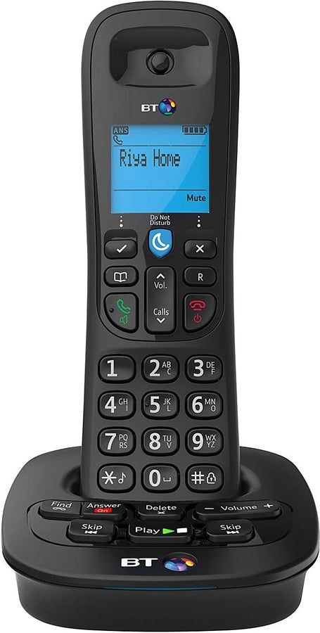 BT 3940 Digital Cordless Phone with Answering Machine - 2 Handsets, Caller ID, DECT 6.0 Technology for Clear Calls - Perfect for Home & Office Use