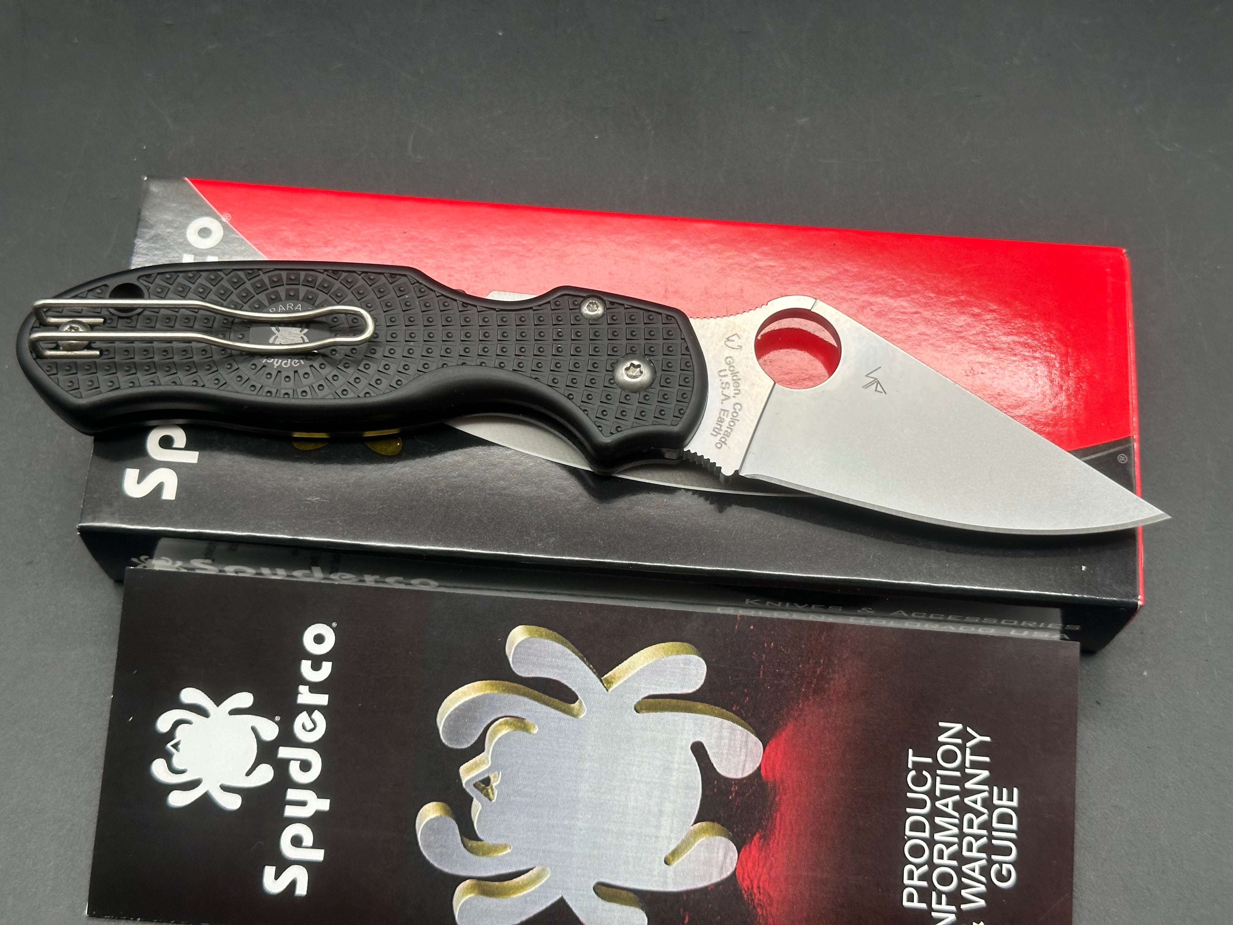 Spyderco Para 3 Lightweight EDC Pocket Knife - 2.93