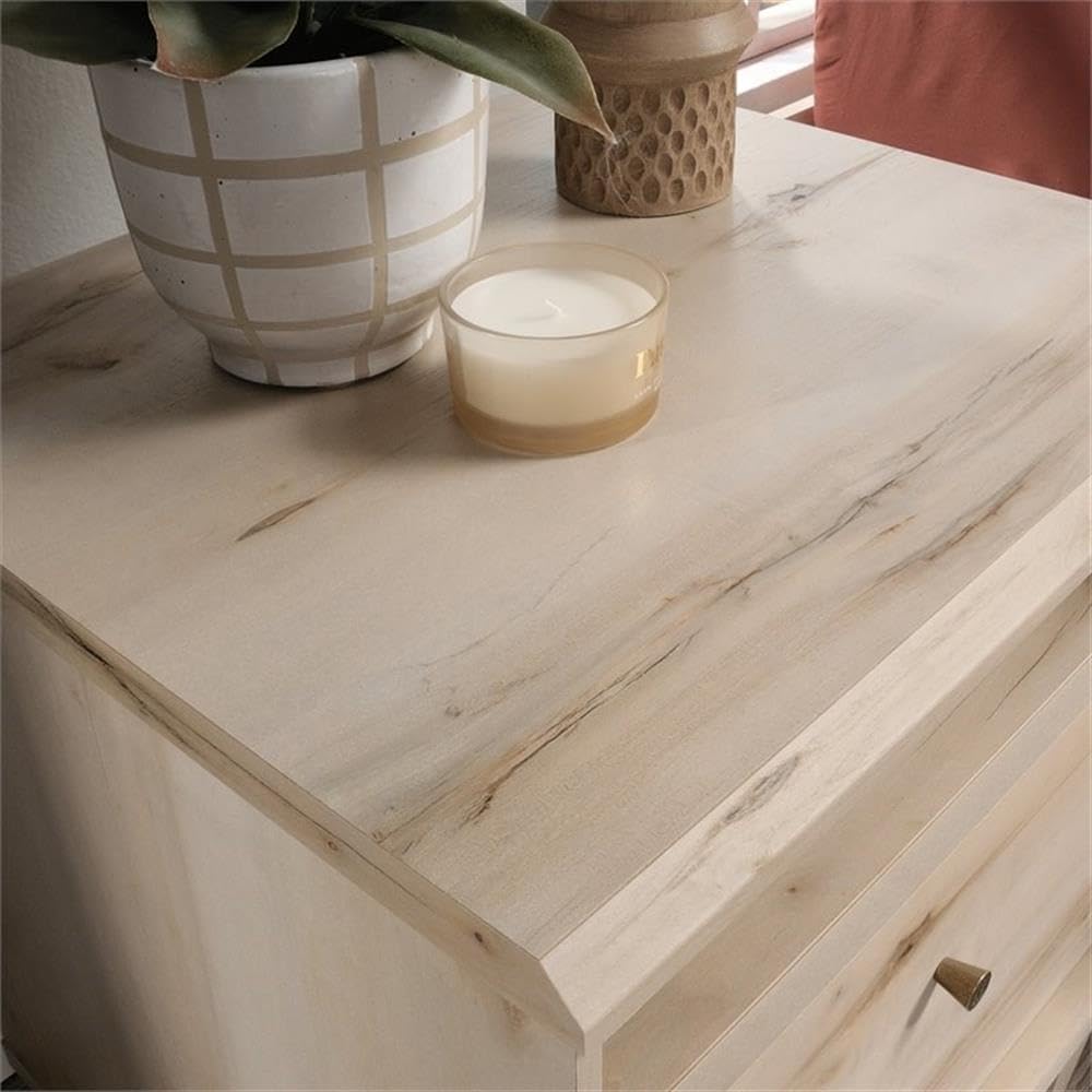 Pacific Maple Nightstand Set of 2 - Modern Bedside Table with Storage Drawer for Bedroom, Living Room & Guest Room - Solid Wood Night Stand with Easy Assembly