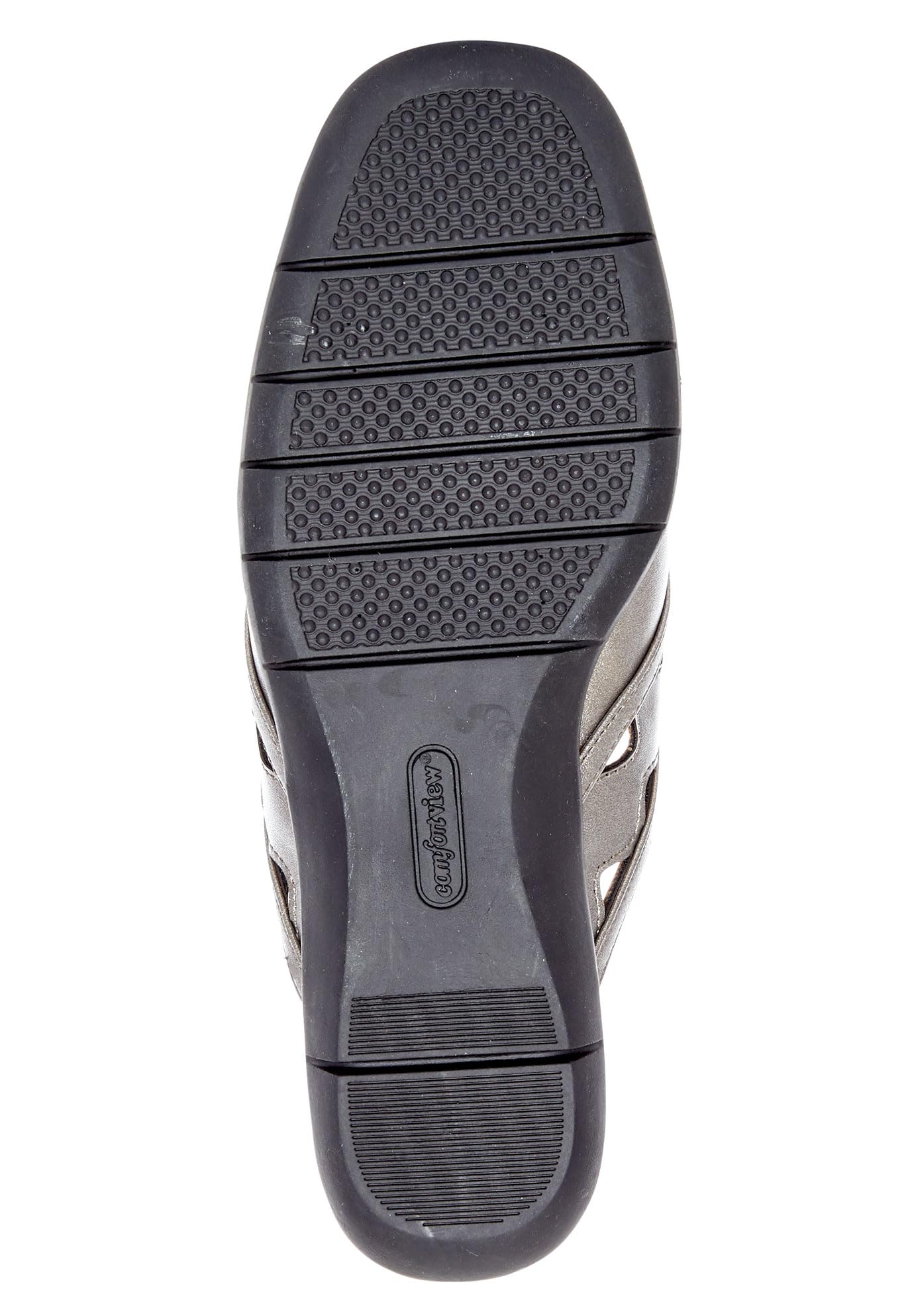 Comfortview Women's Wide Width The McKenna Mule - Slip On Casual Shoes for Wide Feet - Perfect for Home, Office & Everyday Wear
