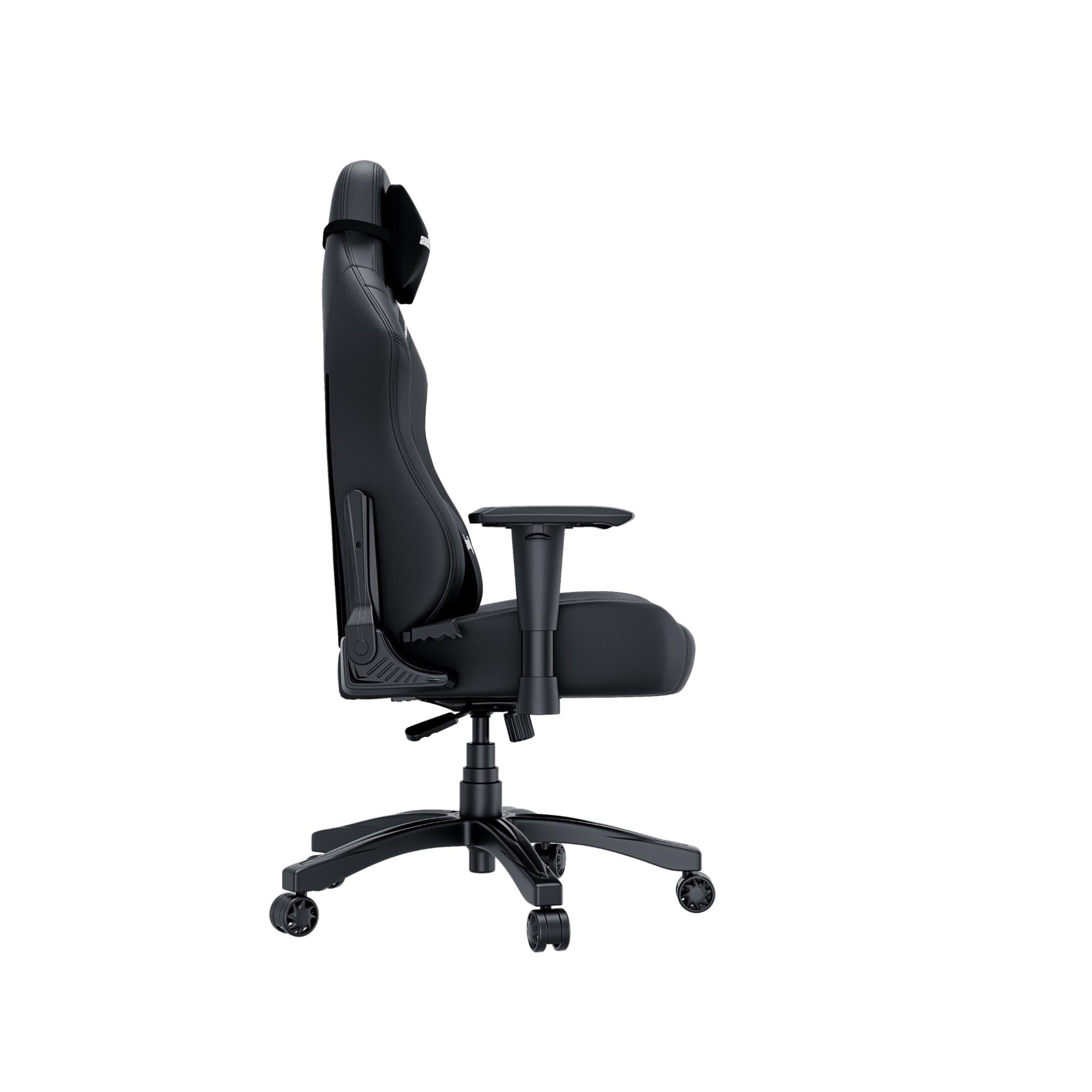 Anda Seat LUNA PVC Gaming Chair - Ergonomic Racing Style Video Game Chair with Adjustable Height & Lumbar Support - Perfect for PC, PS5, Xbox Gaming & Home Office (Black)