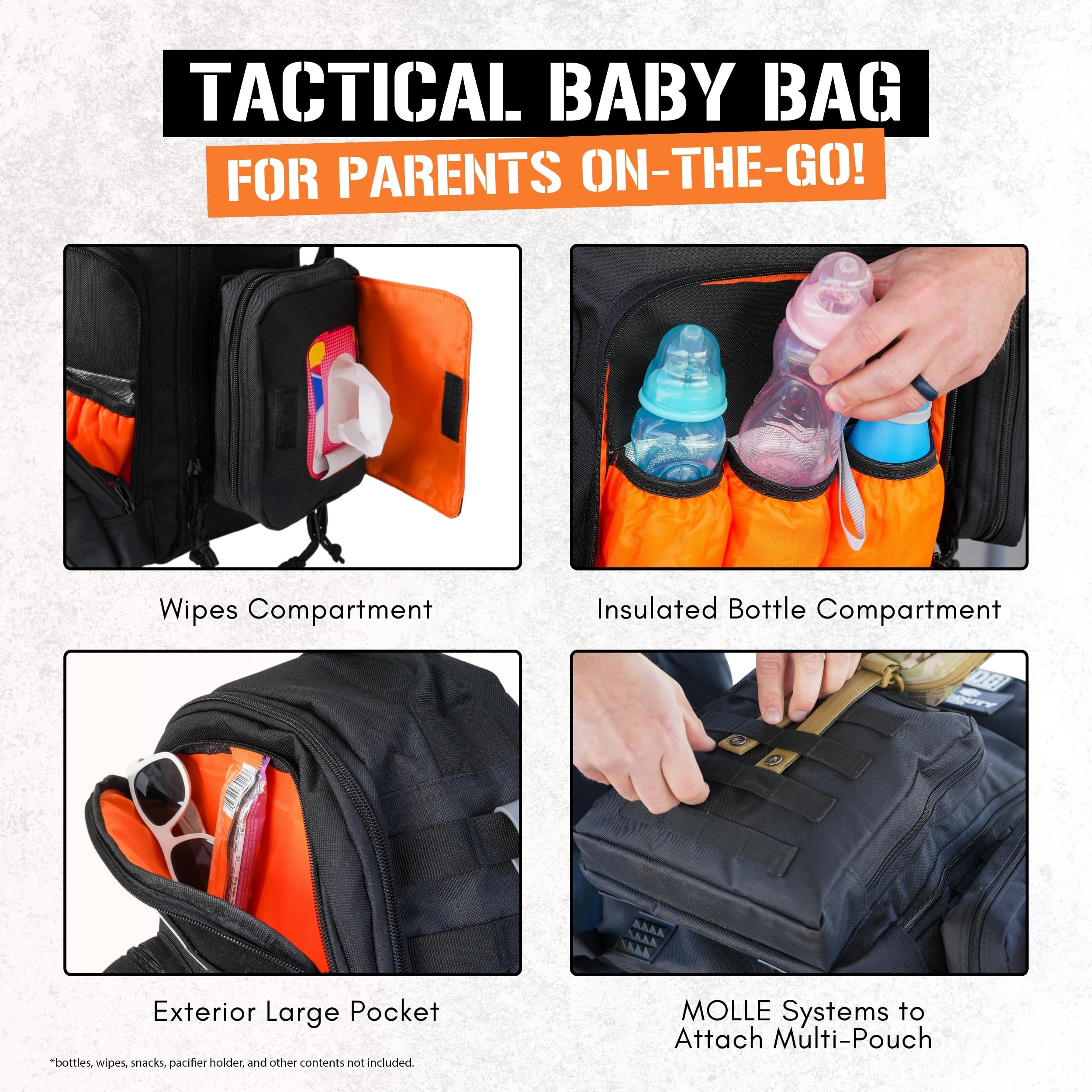 Diaper Backpack for Dads - Stylish & Spacious Baby Essentials Travel Bag with Multiple Pockets | Perfect Baby Shower Gift for New Fathers | Ideal for Daycare, Travel & Family Outings