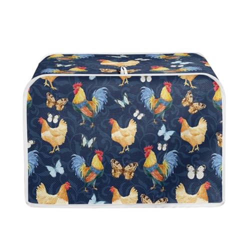 Rooster Chicken Butterfly