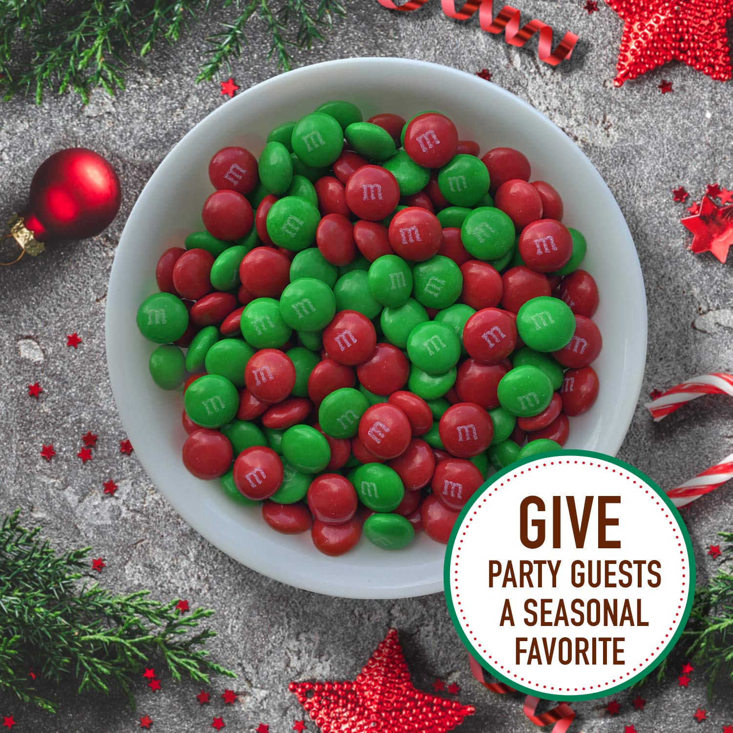 M&M'S Holiday Milk Chocolate Christmas Candy - 10 oz Bag - Festive Treats for Stocking Stuffers, Party Favors & Holiday Gifts