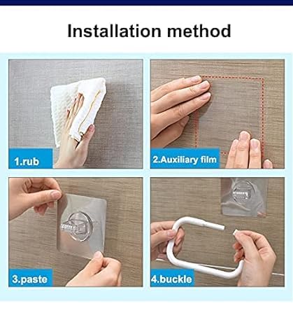 HEXAHOME Heavy Duty Plastic Towel Rack - Wall Mounted Bathroom Towel Holder with Rustproof Finish for Kitchen & Bathroom Organization | Perfect for Small Spaces, Apartments, and RV Bathrooms