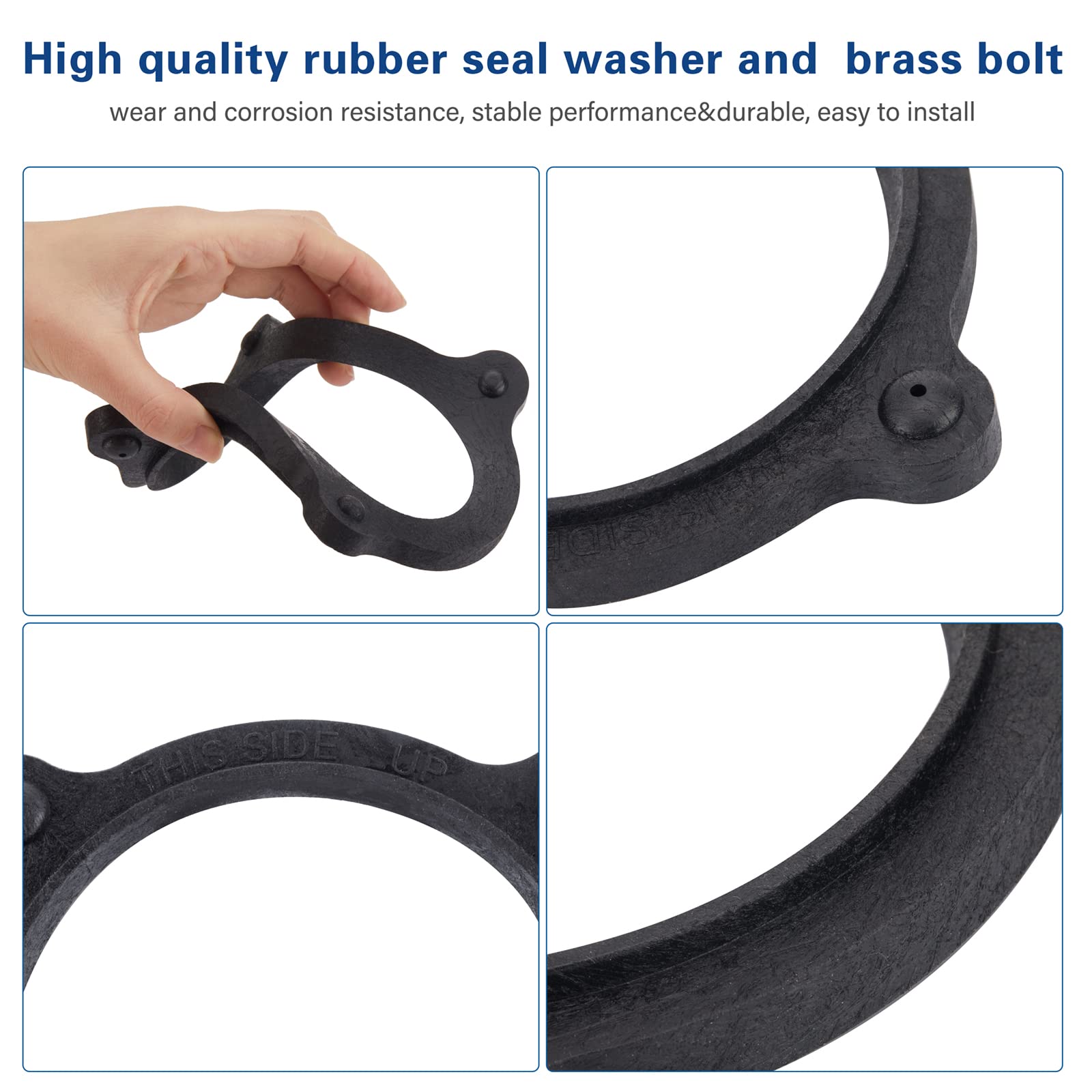Dometic Sealand Toilet Seal Kit Replacement - SE341549 RV Marine Toilet Floor Flange & Mounting Kit for Travel Trailers & Boats | Waterproof & Durable for RV, Camper, and Marine Toilet Repairs