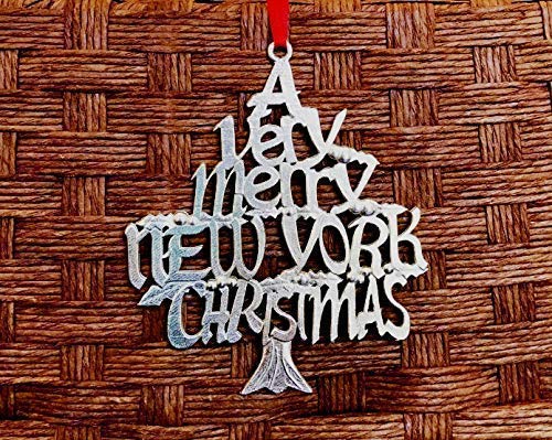 Handmade New York Christmas Ornaments - Unique Holiday Tree Decorations for Home, Office & Gifts | Perfect for Christmas Tree Decor, Holiday Parties & New York Souvenirs