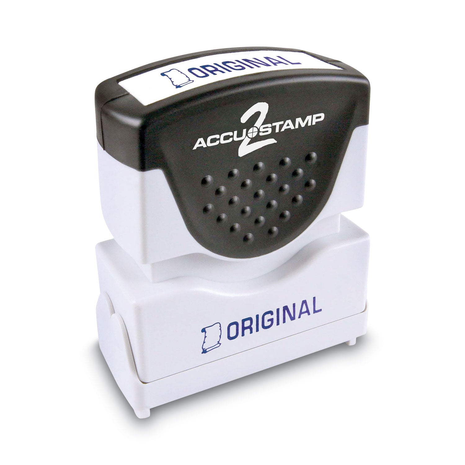 ACCUSTAMP2® Pre-Inked Shutter Stamp - Blue, Original Size 1.63