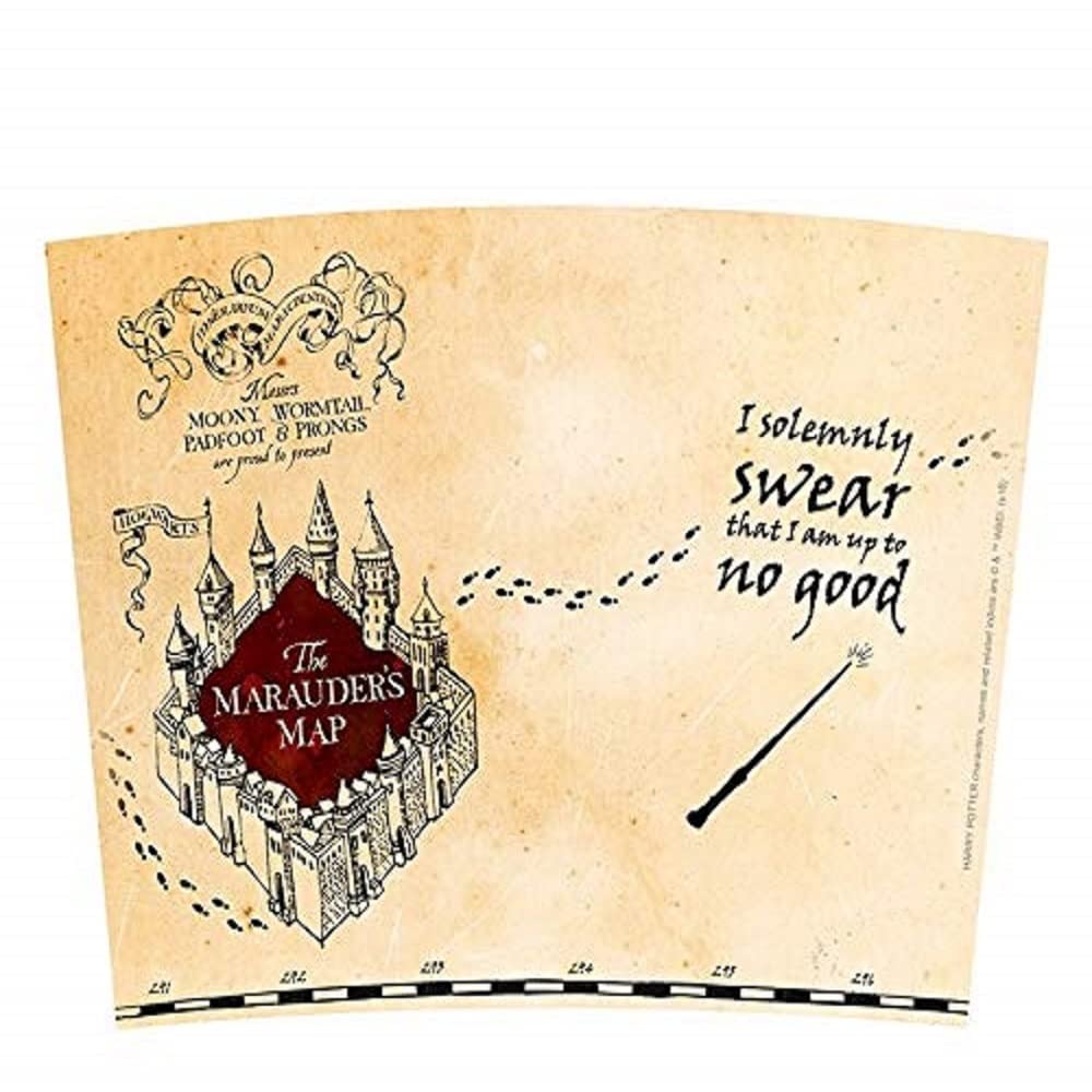 ABYstyle Harry Potter Marauder Map Tumbler 355ml - Insulated Stainless Steel Travel Mug for Coffee & Tea - Perfect for Fans, Office, and Home Use
