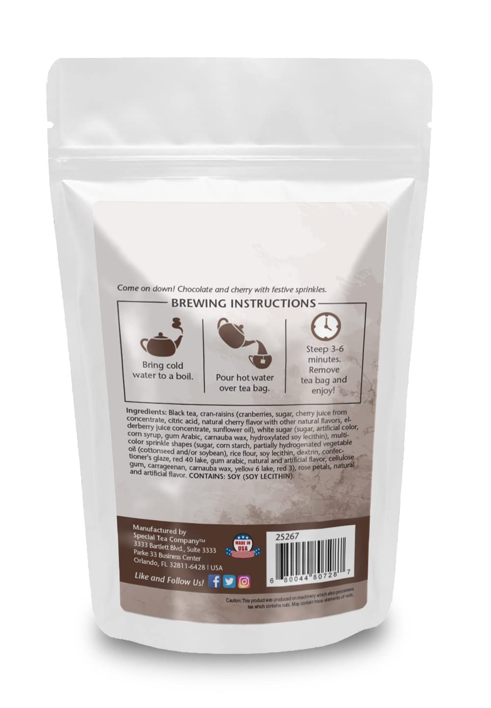 Premium Black Tea Bags - Special Tea Love Shack Loose Leaf Blend (20 Count) | Rich Flavor for Morning Boost, Afternoon Relaxation & Evening Comfort | Perfect for Home, Office or Gifting