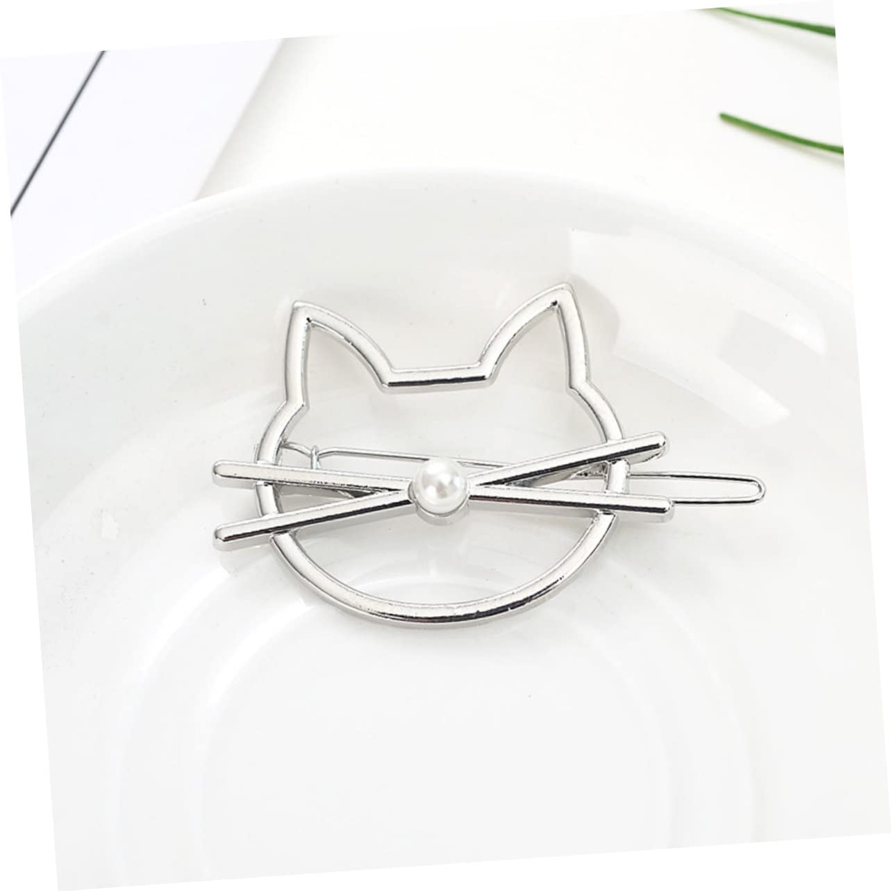 FRCOLOR Fashion Cat Shape Hair Barrettes - Elegant Metal Hair Clips for Women & Girls - Perfect for Parties, Weddings & Daily Styling