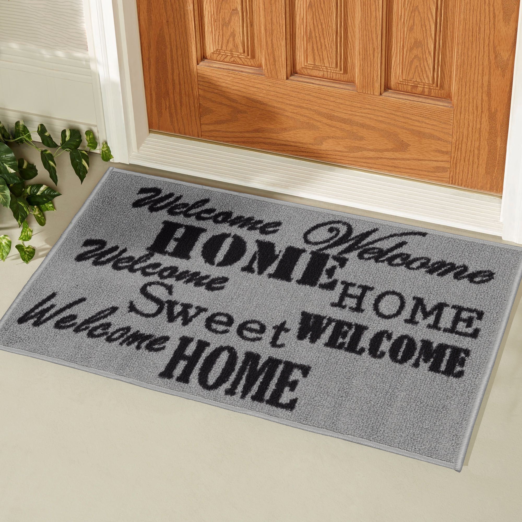 Ottomanson Doormat - Non-Slip Rectangular Welcome Mat with 