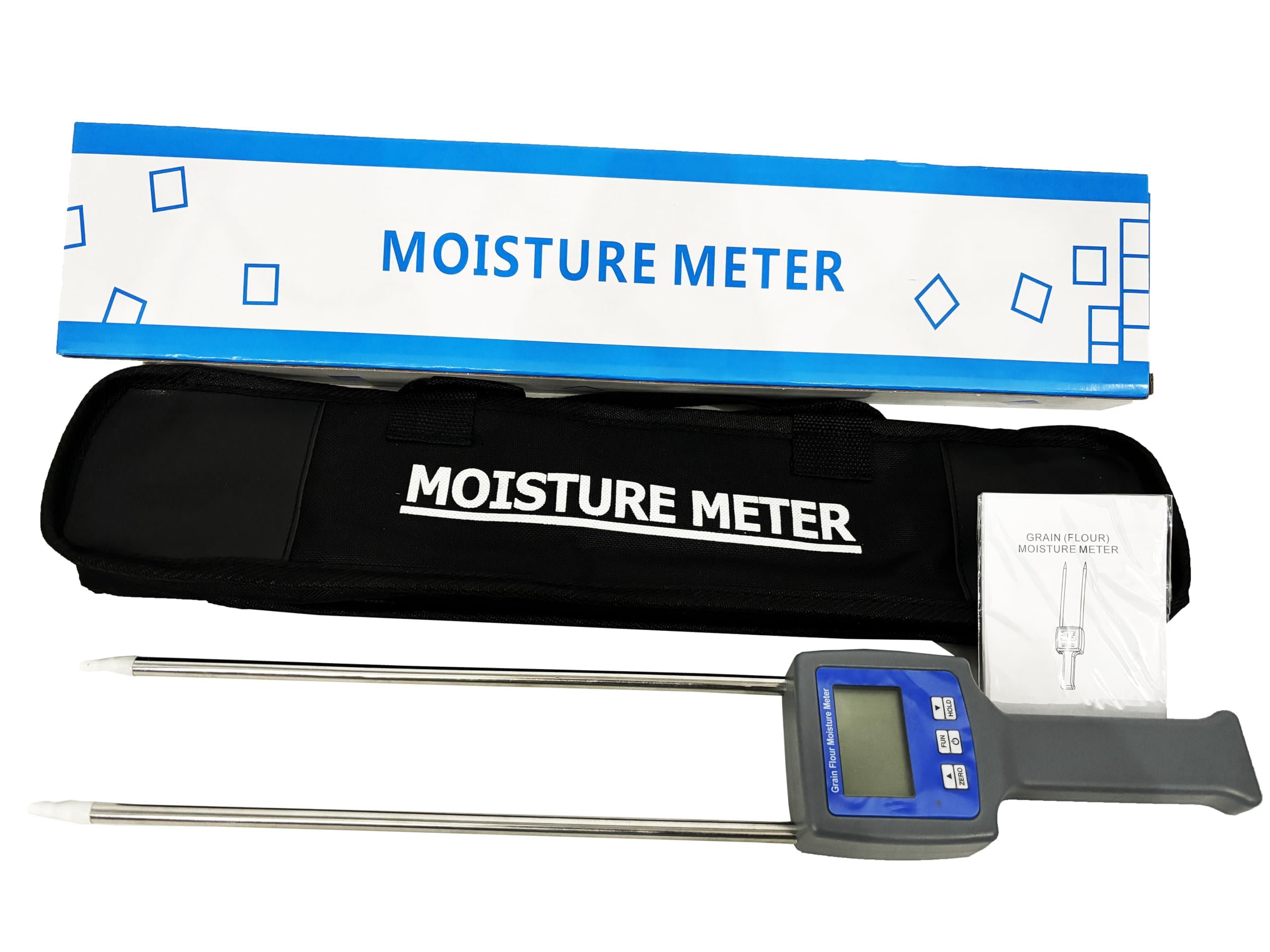 Digital Grain Moisture Meter - Precise Flour Moisture Tester for Corn, Wheat, Rice, Beans & More (6-30% Range, ±0.5% Accuracy) | Essential Tool for Bakers, Farmers & Food Quality Control