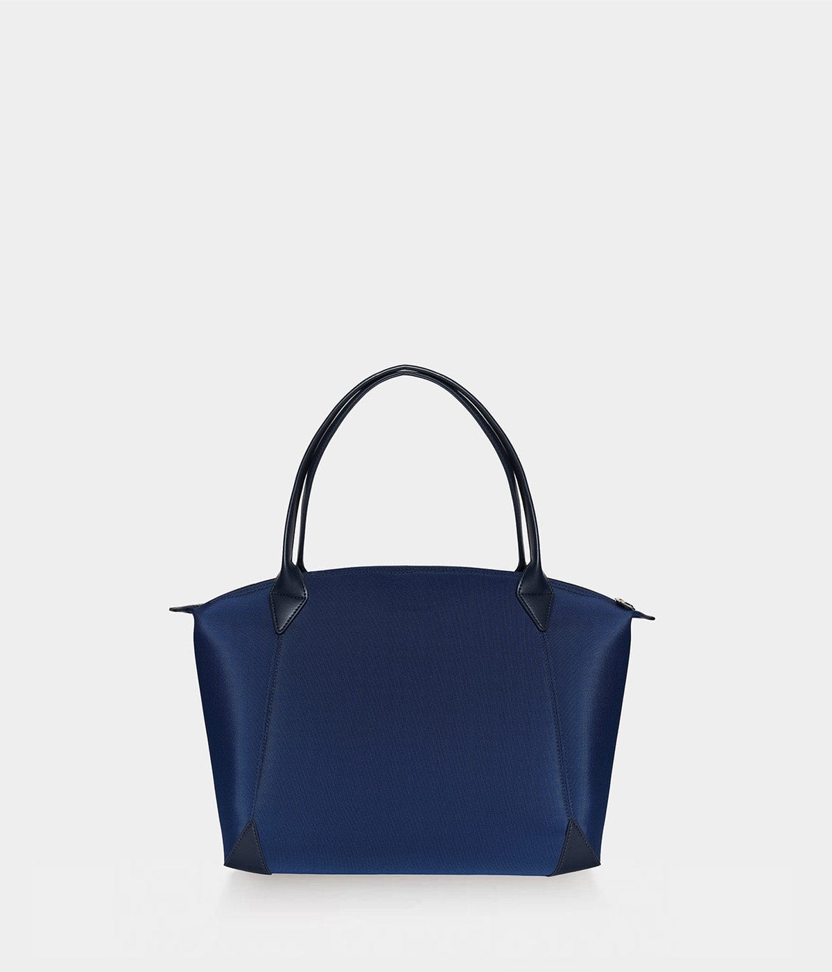 Eco-Friendly Recycled Nylon & Apple Leather Weekender Travel Bag - Navy Blue Carry-On Duffle for Weekend Getaways, Business Trips & Gym Essentials