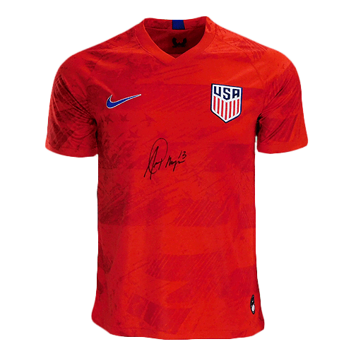 Alex Morgan Autographed USA Soccer Jersey - Red - JSA Certified - Perfect for Collectors, Fans & Sports Memorabilia Displays