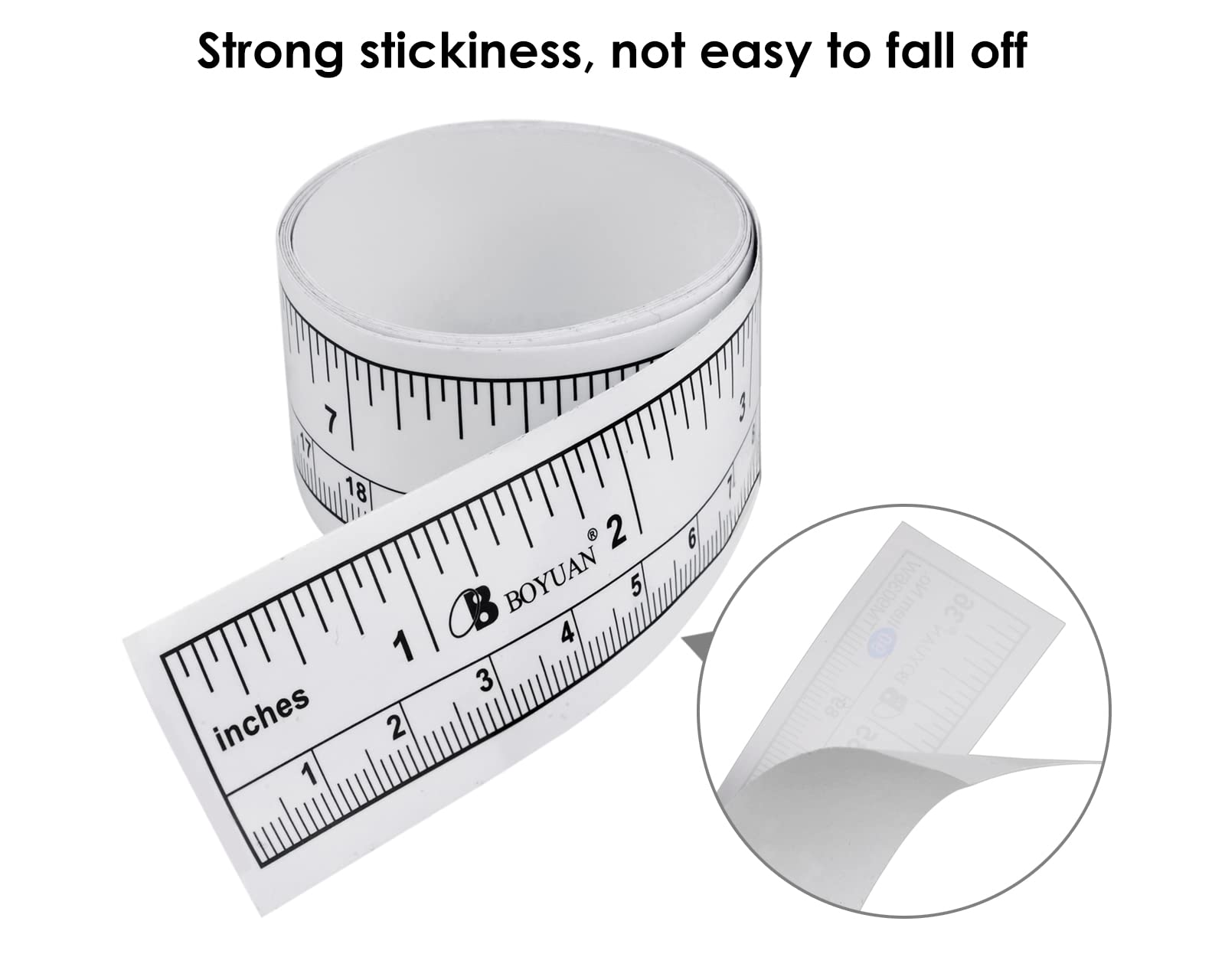 DS. DISTINCTIVE STYLE 36-Inch Waterproof Fish Ruler Sticker - Dual Scale Adhesive Measuring Tape for Boats, Kayaks & Tables | Perfect for Anglers, Fishing Enthusiasts & Outdoor Adventures
