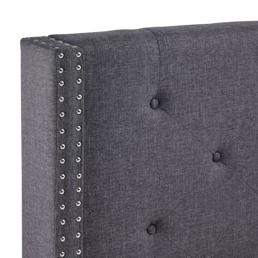 Audrey 3-Piece Queen Bed Set in Dark Grey - Modern Bedroom Furniture for Cozy Home Decor