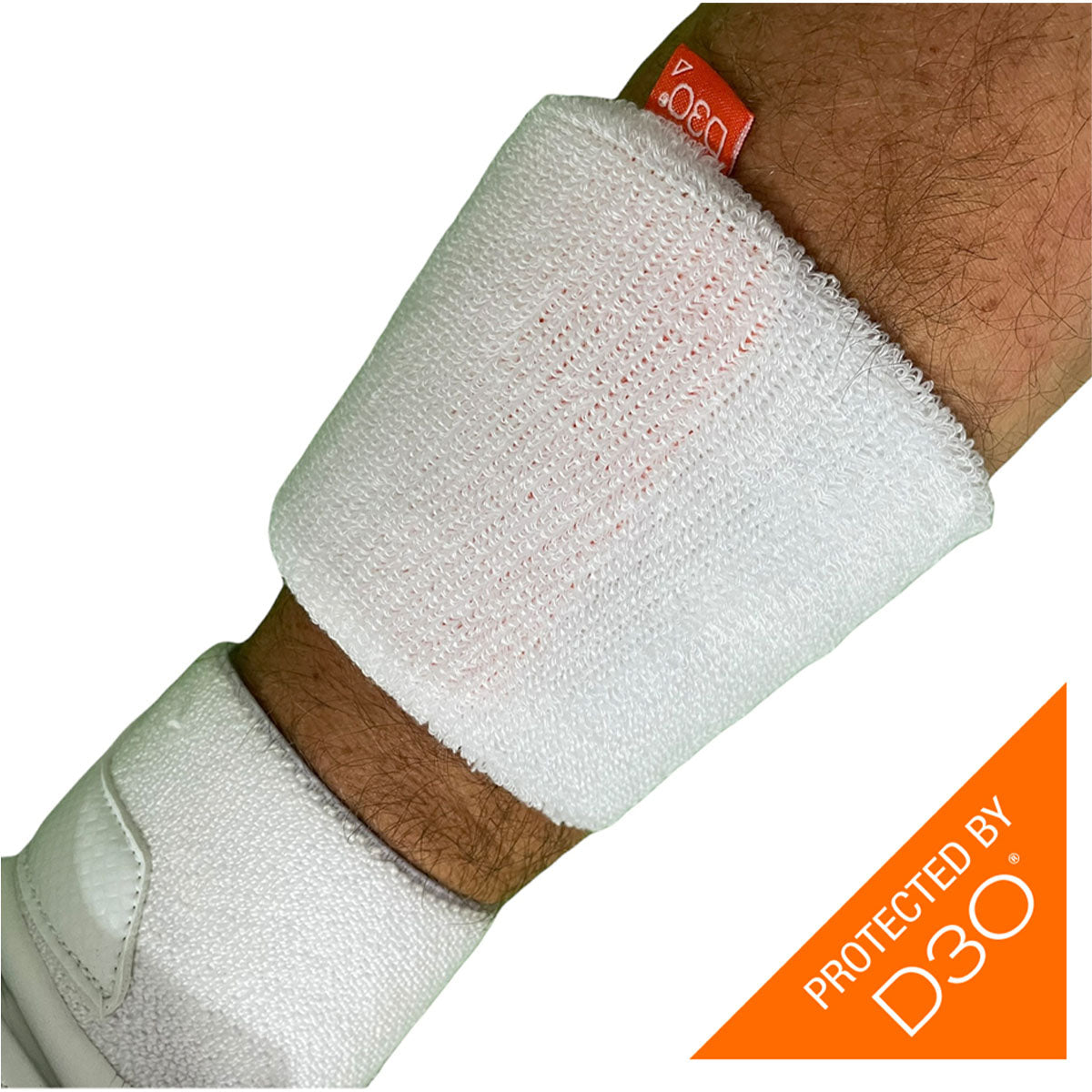 Ayrtek Stubby Hybrid Cricket Sweatband - Moisture Wicking Wristband for Cricket Players - Perfect for Training, Matches & Hot Weather Conditions