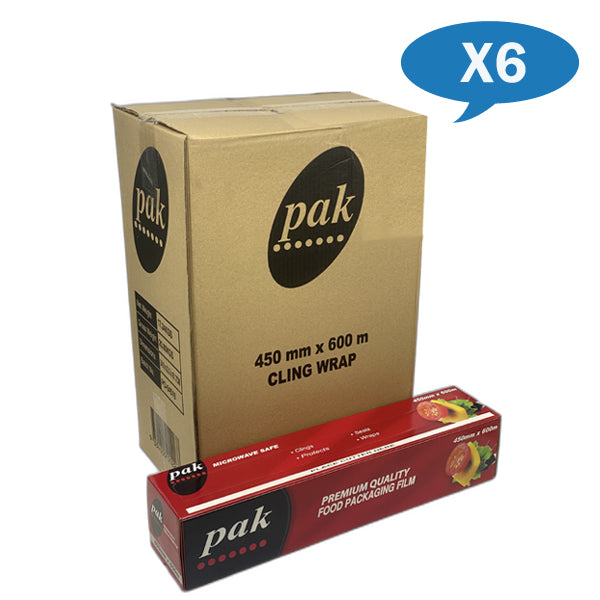 Premium Cling Film Wrap with Easy Cutter - BPA-Free Plastic Food Wrap for Freshness | Ideal for Meal Prep, Leftovers & Food Storage