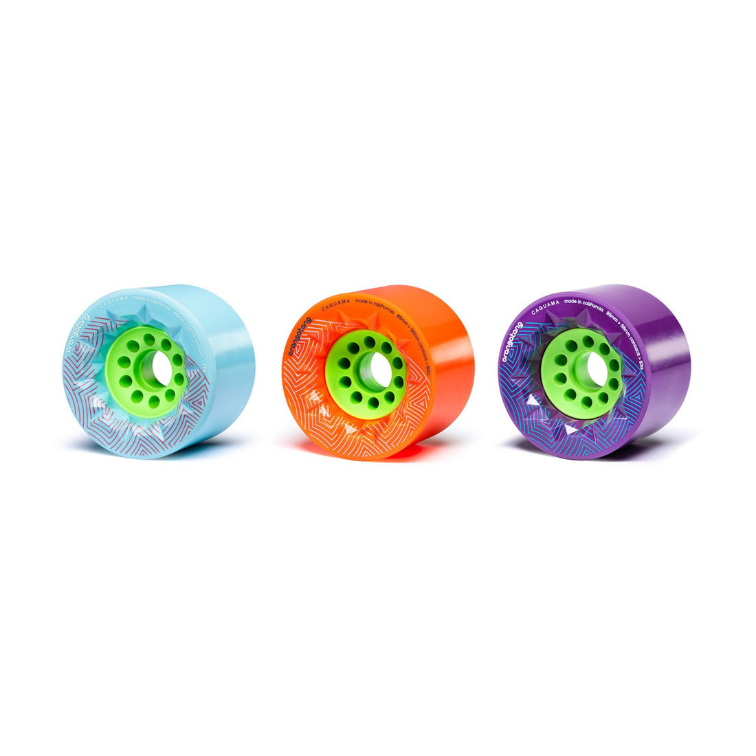 Orangatang Caguama 85mm Longboard Wheels 4 Pack - High Performance for Cruising, Downhill & Freeride - Perfect for Smooth Pavement & Carving