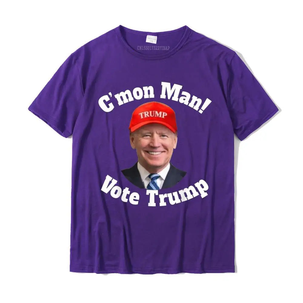 Trump vs Biden Election 2024 Halloween T-Shirt - Patriotic Political Graphic Tee for Men - 100% Cotton Customizable Top - Great for Halloween Costumes & Election Parties