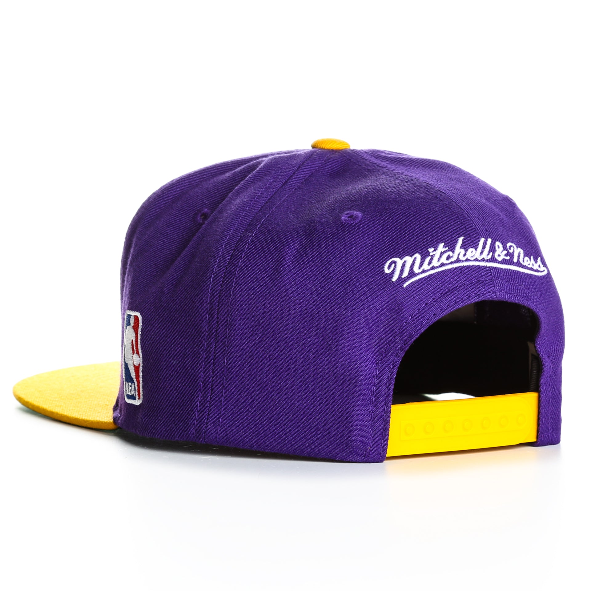 Mitchell and Ness XL Logo 2-Tone LA Lakers Snapback Hat - Purple and Gold - Official NBA Basketball Cap for Men & Women - Perfect for Lakers Fans, Streetwear & Sports Events