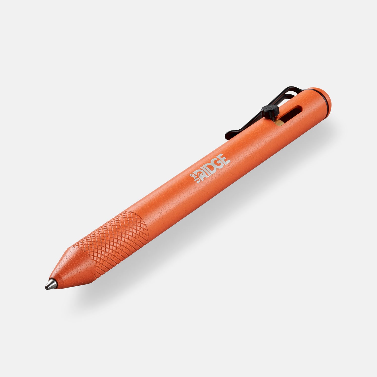 Ridge Bolt Action Pen - Basecamp Orange | Premium Tactical Pen for Outdoor Adventures, EDC & Survival Gear