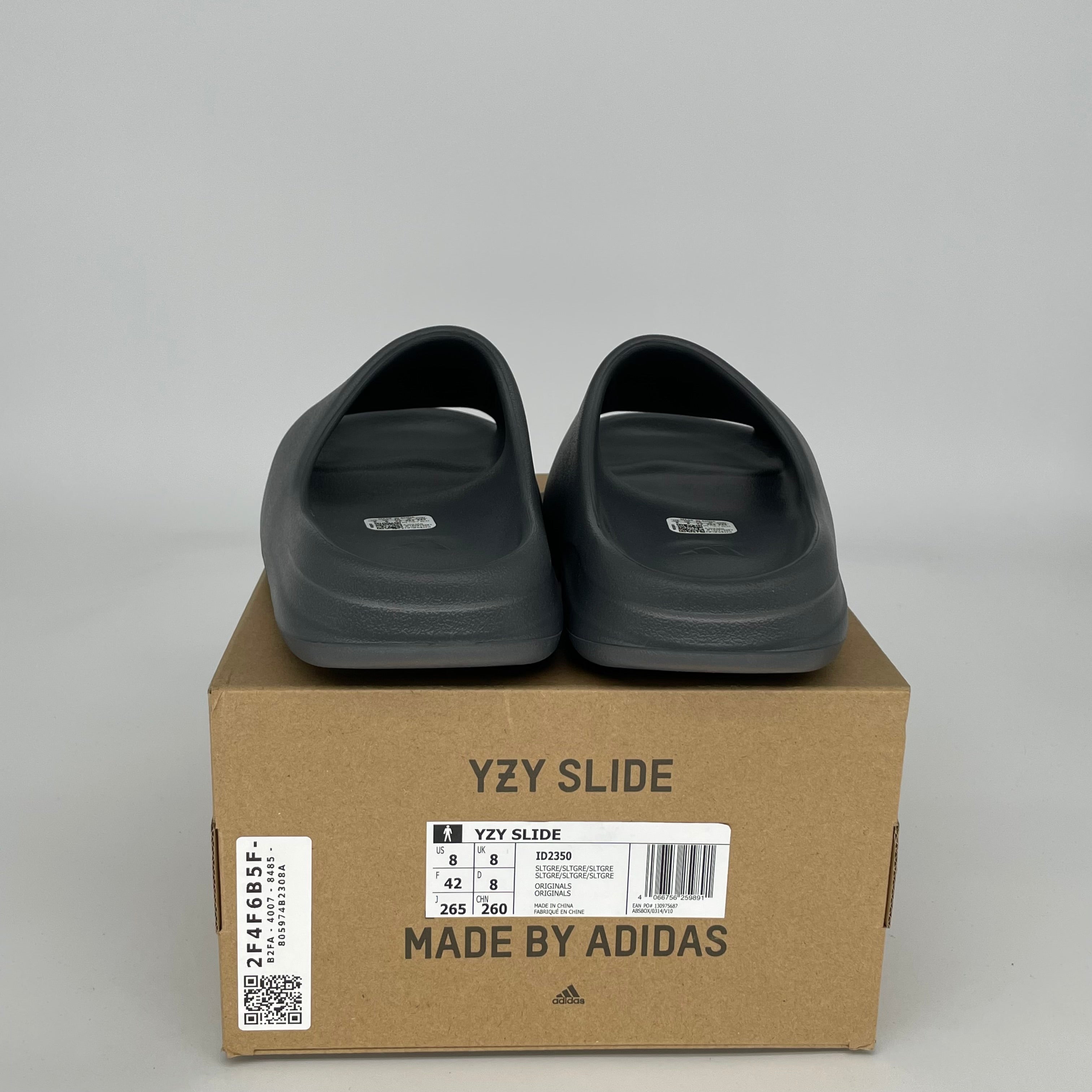 Adidas Yeezy Slide Slate Grey - Men's Size 8 [ID2350] | Comfortable Slides for Beach, Pool & Casual Wear