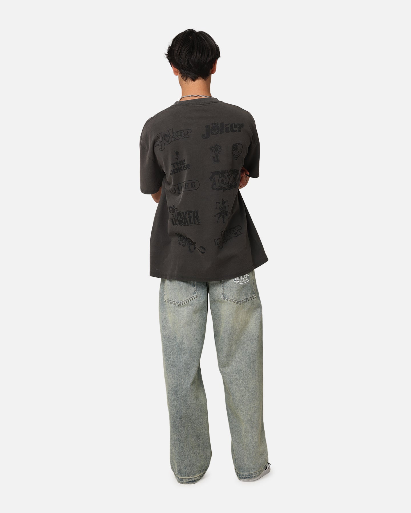 DC Batman The Joker Graphic T-Shirt - Vintage Black Wash Heavy Cotton Tee for Men - Perfect for Cosplay, Comic Con & Superhero Fans